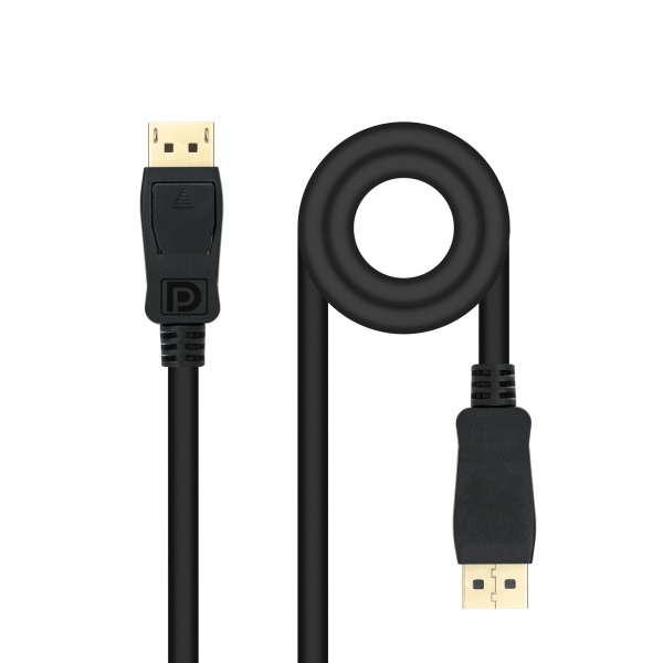 Nanocable cable displayport 1.4 dp/m-dp/m - longitud 5m - soporta resoluciones de video de hasta 8k - color negro