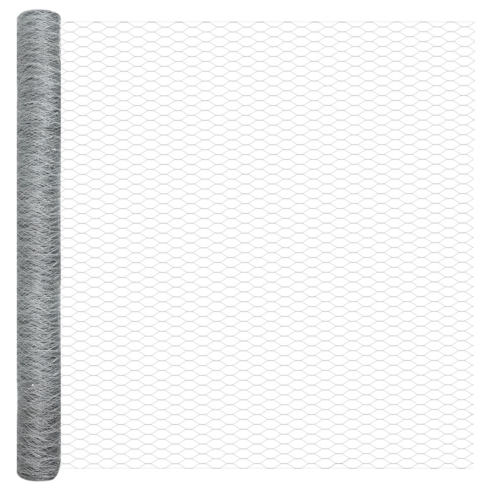 vidaXL Cerca Hexagonal Acero Galvanizado 10000 x 0.06 x 160 cm Duradera