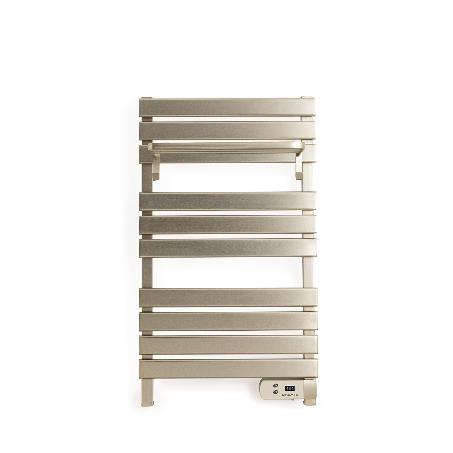 CREATE - Toallero eléctrico de suelo o pared 500W - Acero inoxidable - WARM TOWEL