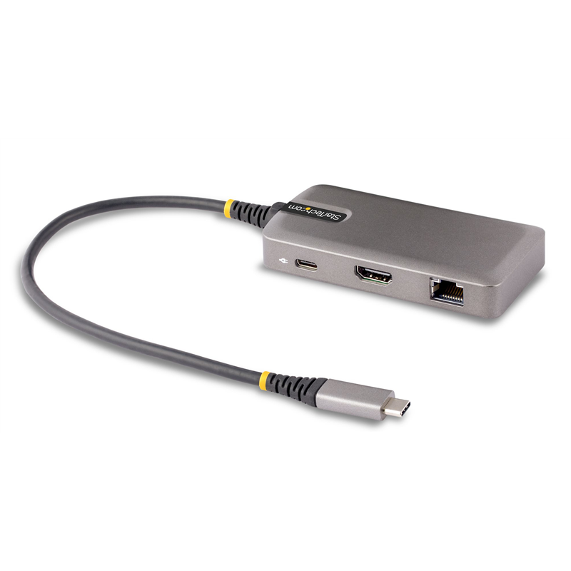 Estación de acoplamiento Startech compatible con Chromebook. Incluye USB-C, HDMI 4K60, RJ-45, Gigabit Ethernet, hub USB 2x, USB