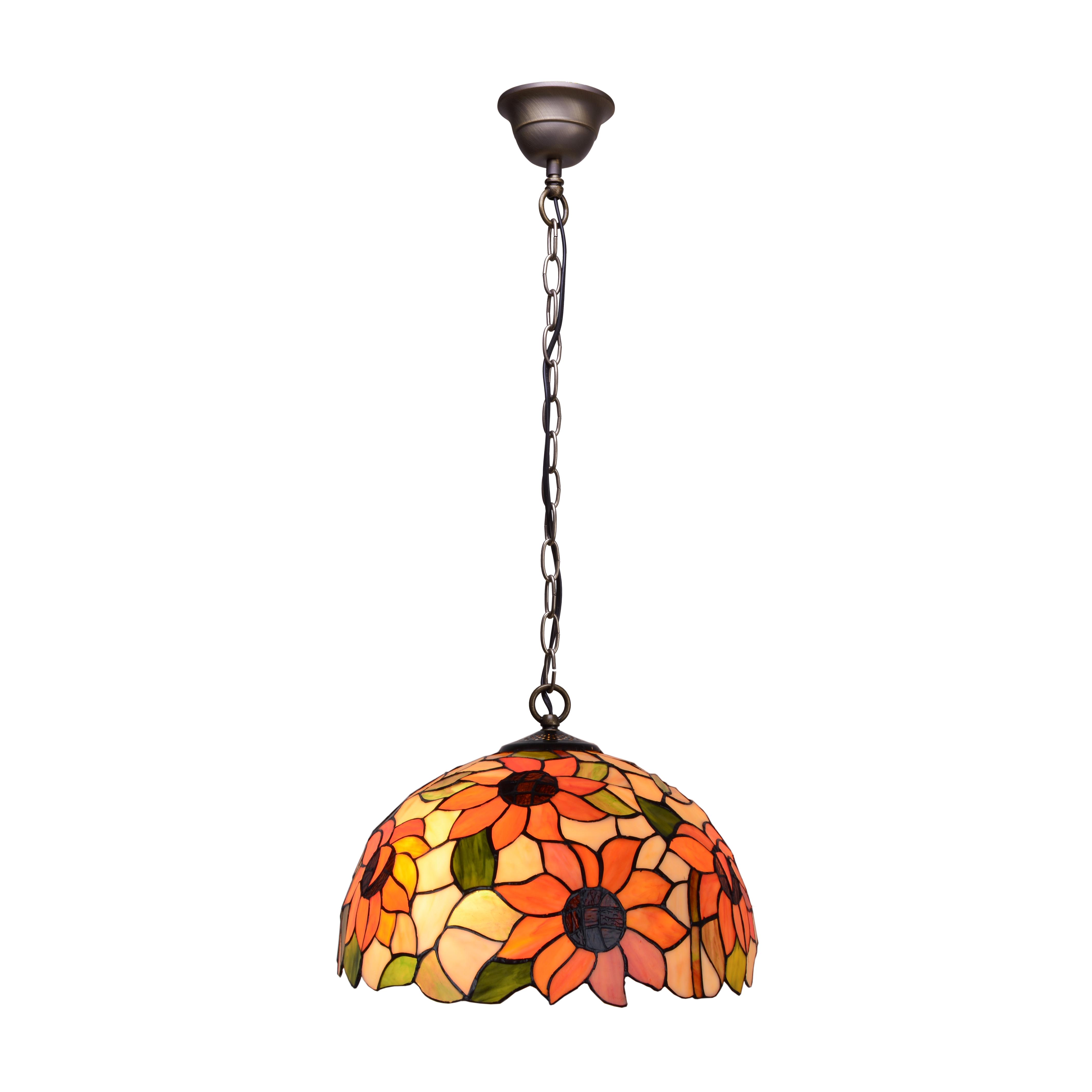 Colgante de techo con cadena y pantalla diámetro 30cm Serie Diamond FIJALO LG280499