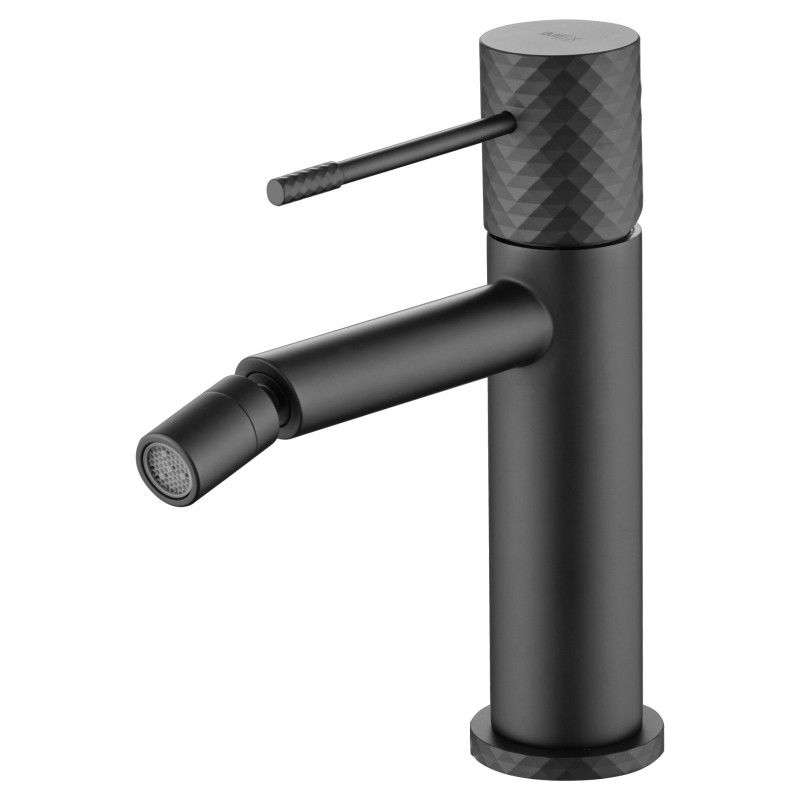 Imex Génova BDG053-2NG grifo monomando para bidé con tecnología Cold Open de latón y acabado negro mate