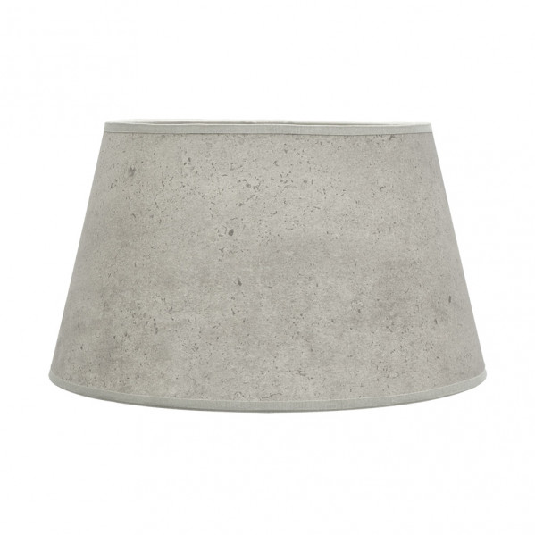 Pantalla salma e27 cemento gris 45dx35dx30h conica  abierta