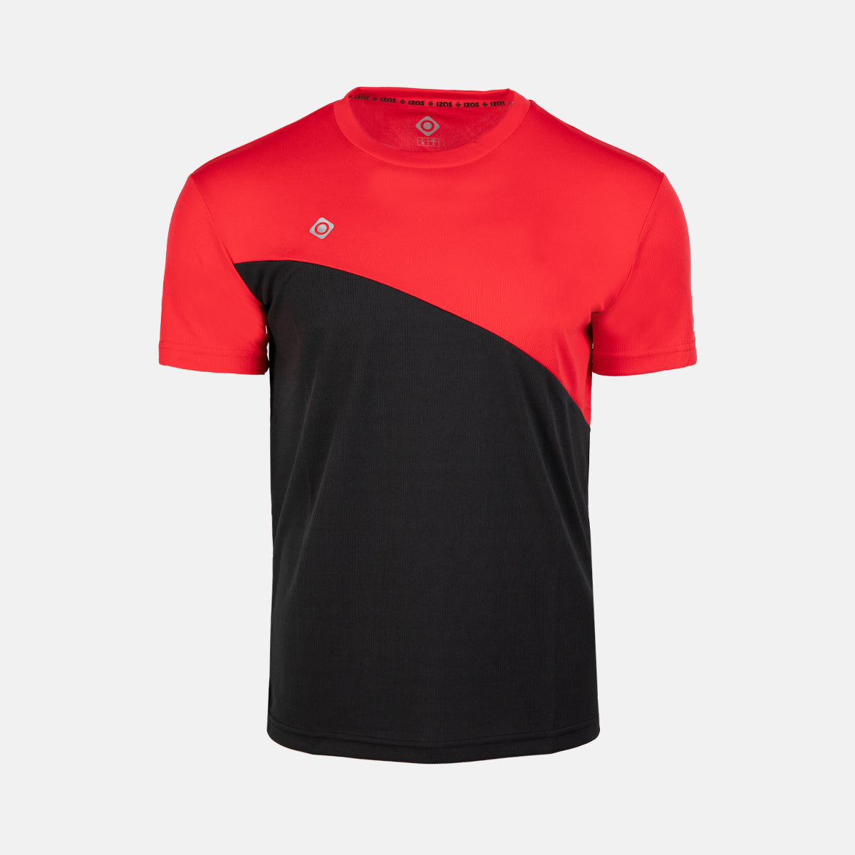Izas - Camiseta Técnica para Hombre con Tecnología Dry Fit - Camiseta Deportiva de Manga Corta con Hydrospeed Que Expulsa el Sudor a la Superficie y Mantiene Seca la Piel - Abi Negro y Blanco - XS a 4XL