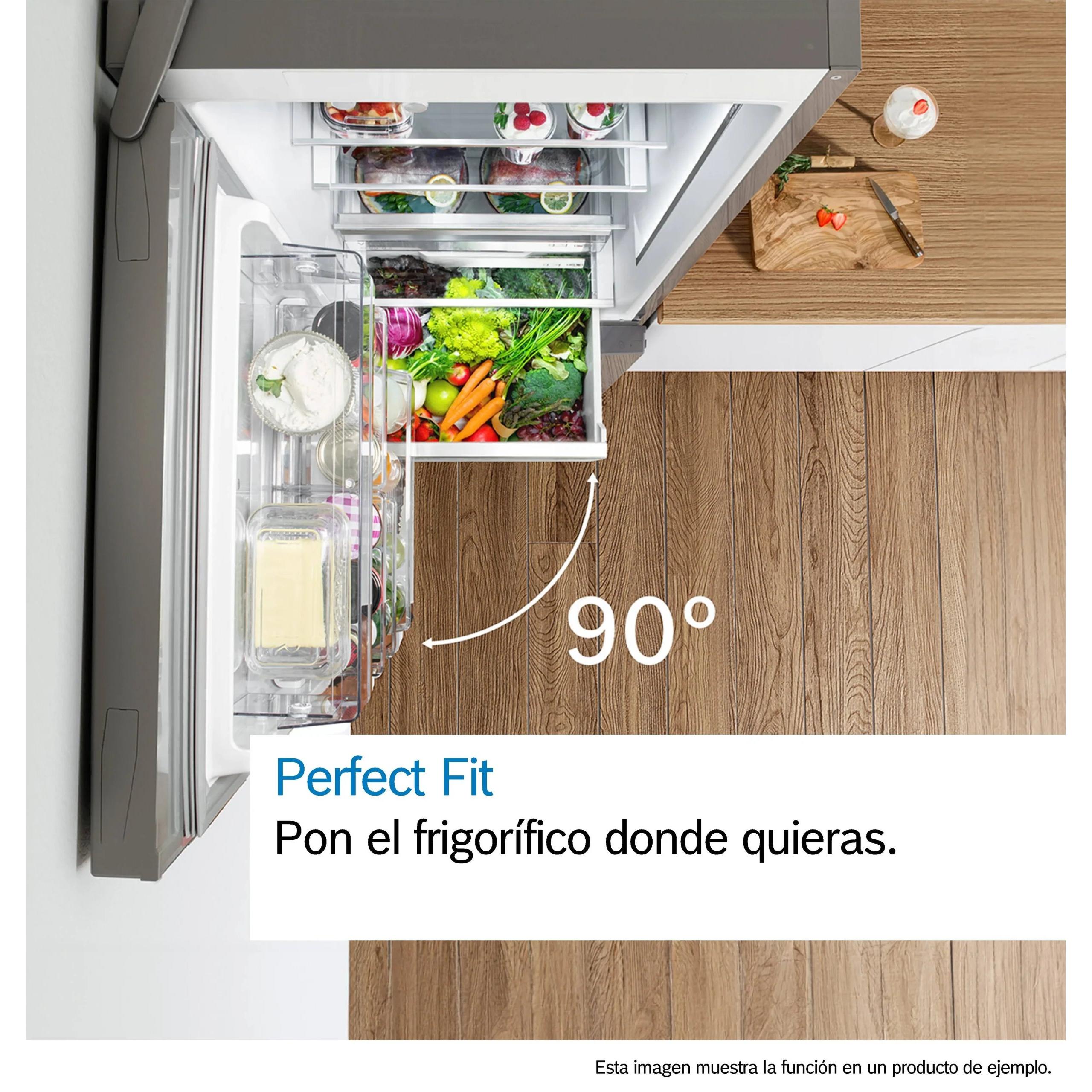 Bosch - Frigorífico combi No Frost KGN33NWDA 279 L (189+90) alto 175 cm blanco clase energética D con Total NoFrost y MultiAirFlow para uso doméstico exigente