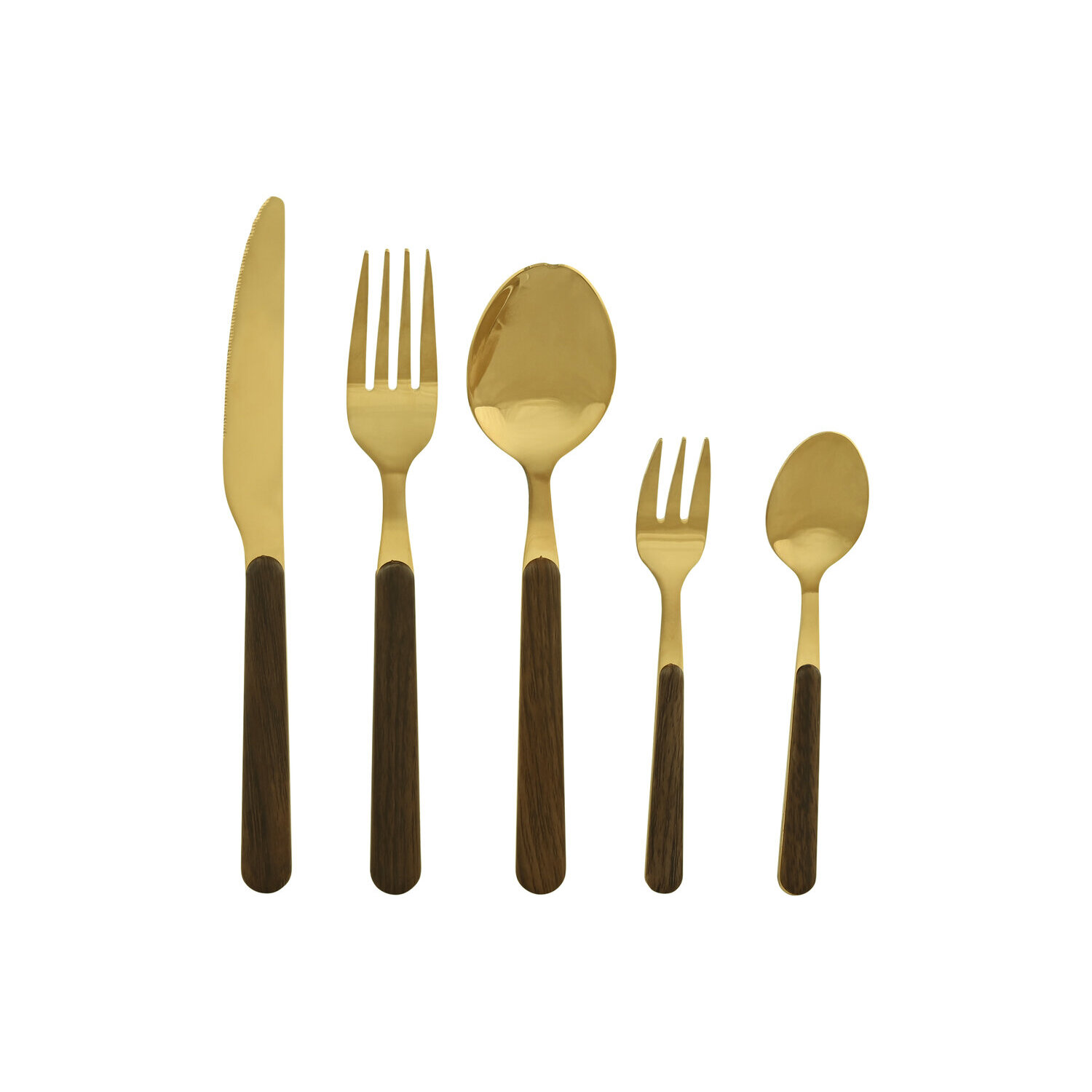 Cuberteria set 20 inox abs 17x7x24 2mm dorado El mejor complemento para tu hogar.