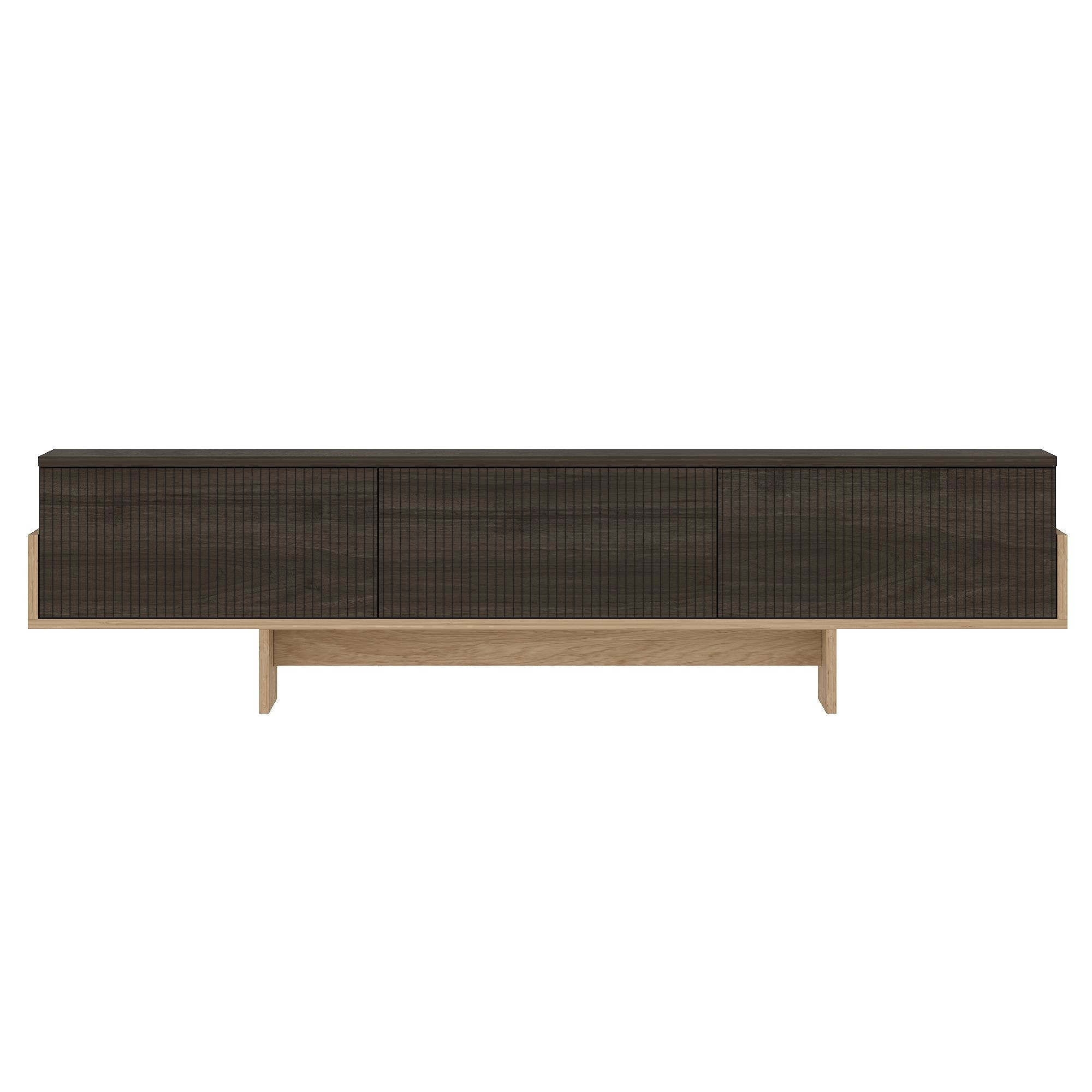 Habitat y Jardin - Soporte de TV de madera "Hege" - 180 x 30 x 44 cm - Marrón