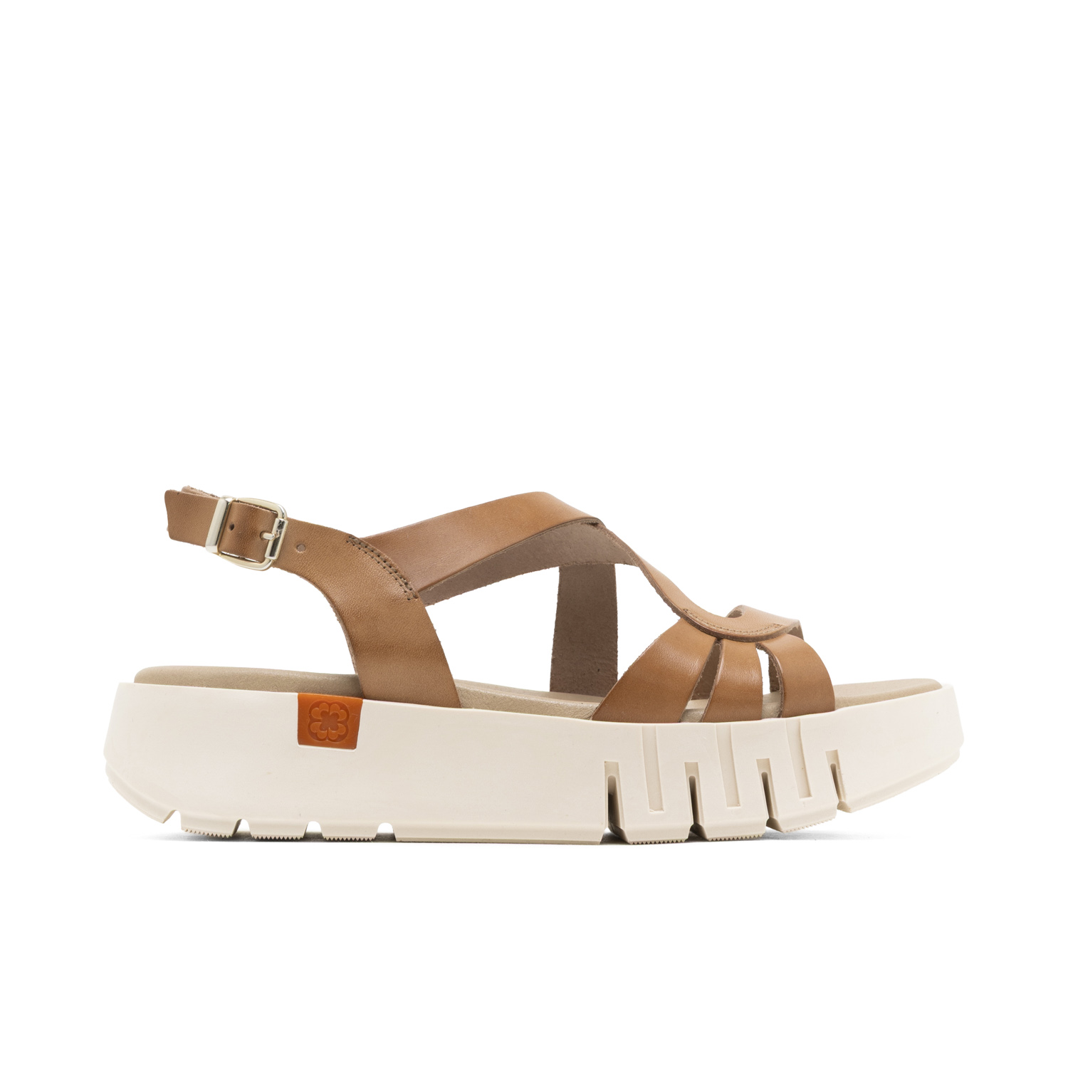Sandalia de Cuña Débora Taupe de Piel, Marrón, Plataforma 4.5 cm, Tallas 36-41, Hecha en España – Confort Acolchado y Estabilidad Antideslizante: Sandalia Artesanal con Tiras Grabadas y Hebilla Ajusta