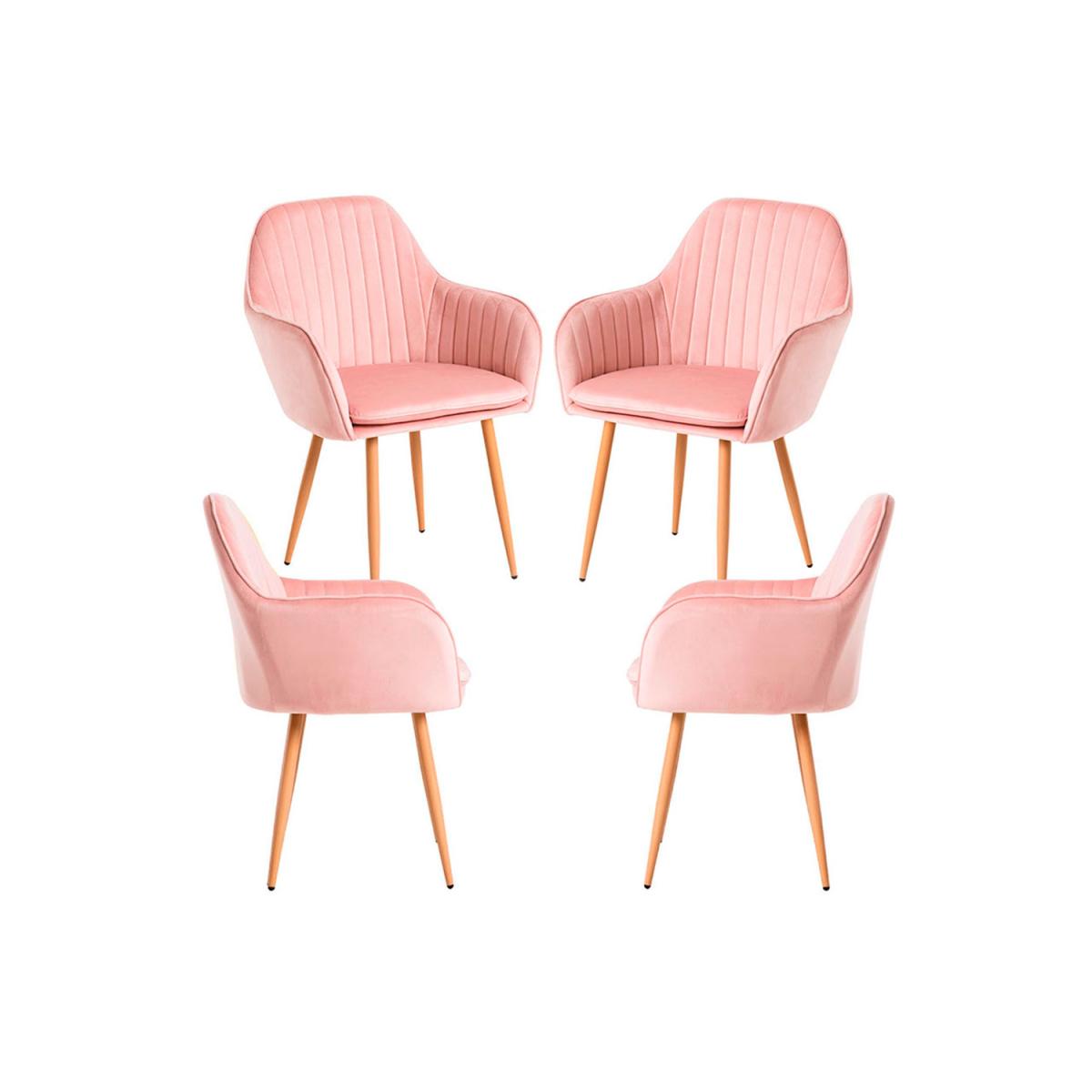 Regalos Miguel - Packs Sillas Comedor - Pack 4 Sillas Chic - Rosa