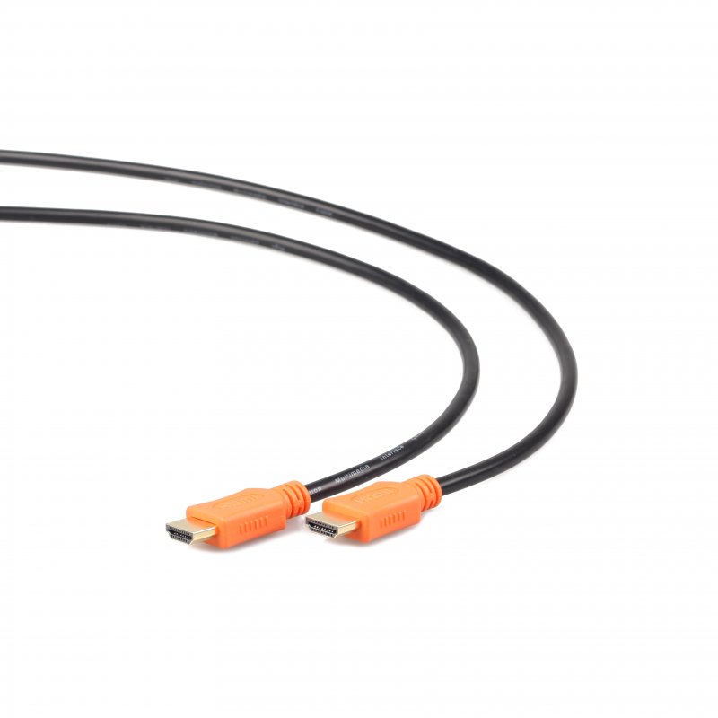 Gembird Cable HDMI 4K UHD Premium 4.5m - Alta Velocidad - Compatible con 3D - Conector Oro - Negro Naranja