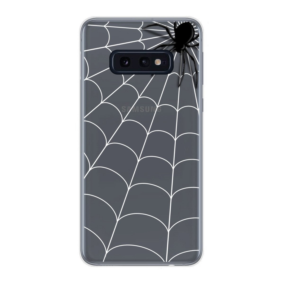 Tumundosmartphone Funda Gel Transparente para Samsung Galaxy S10e diseño Araña Dibujos