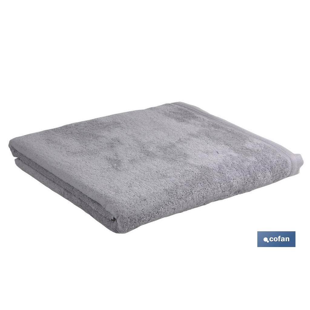 COFAN - Toalla de baño | Modelo Perlan | Color Gris Perla | 100% algodón | Gramaje 580 g/m² | Medidas 100 x 150 cm