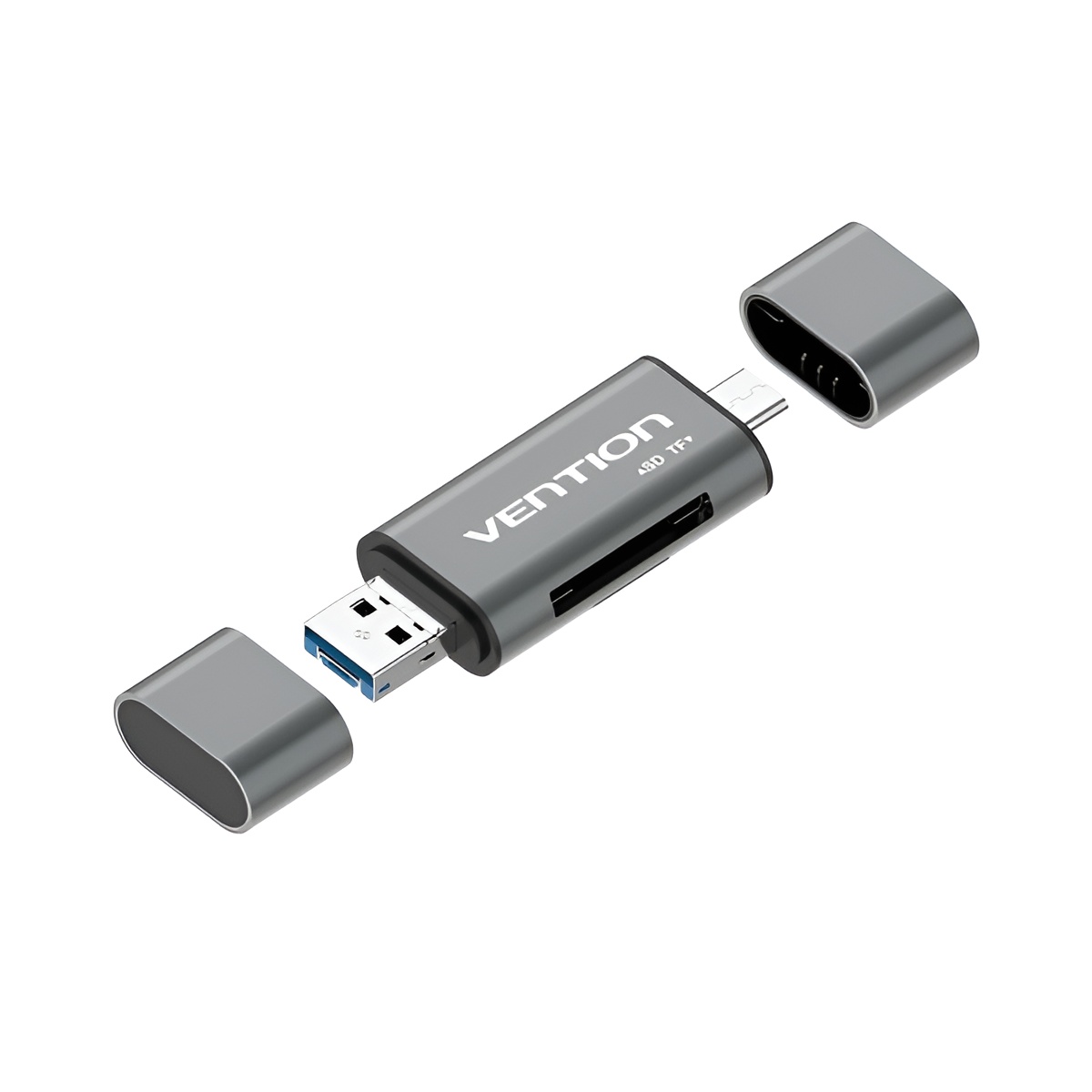 Vention lector de tarjetas externo usb 3.0 - color gris