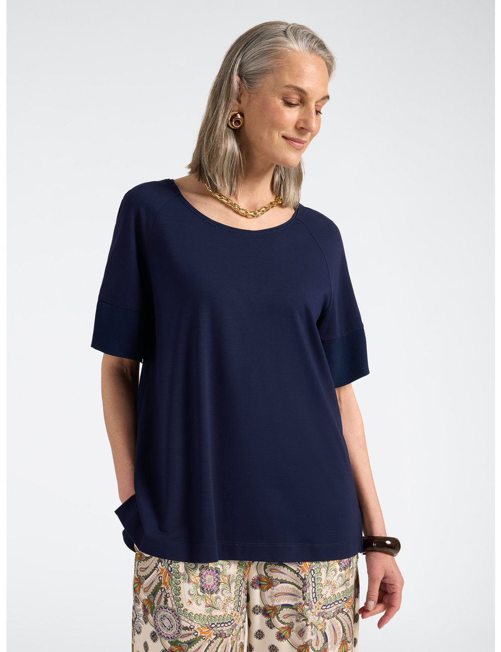 Elena Mirò - Camiseta con botones en la espalda