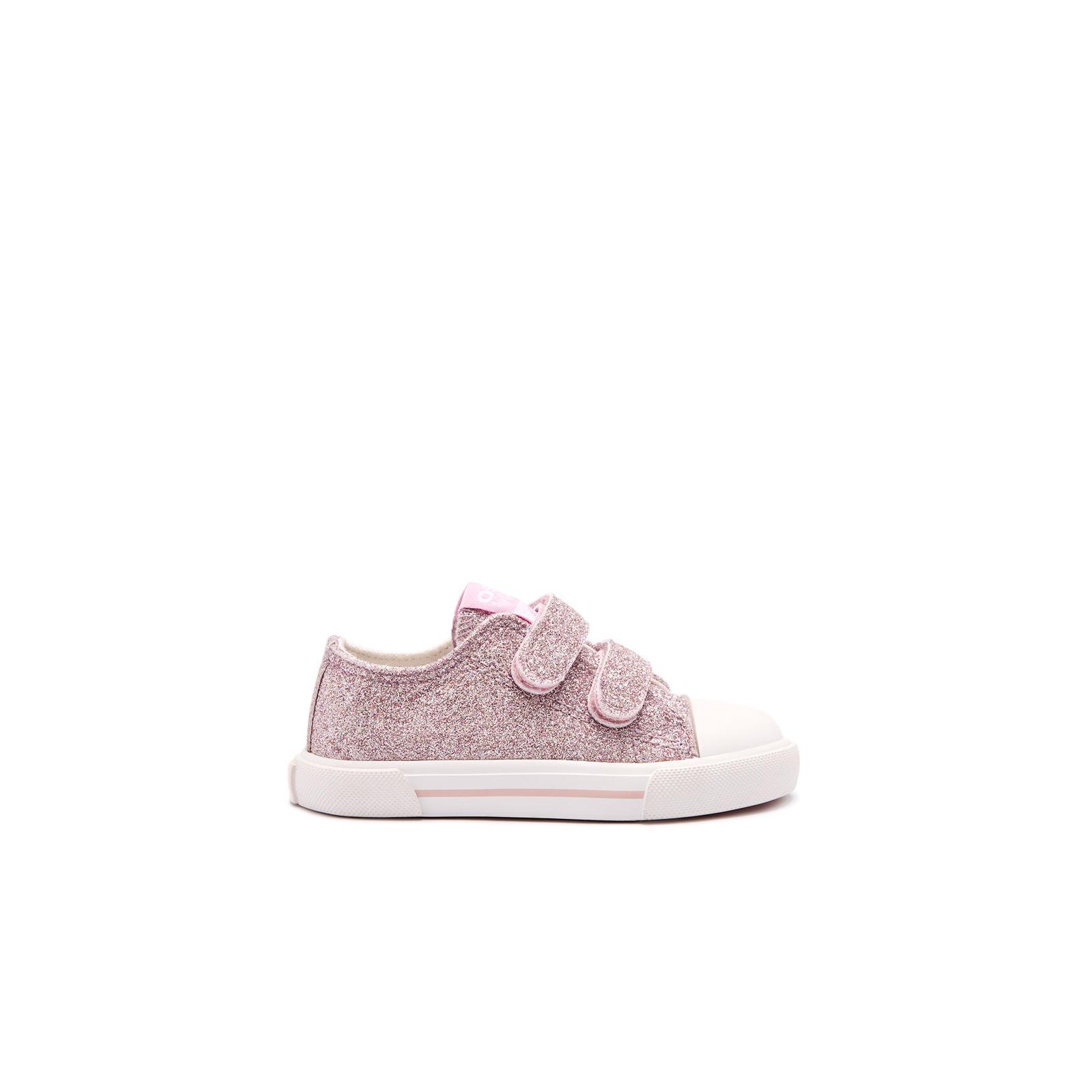 Conguitos - Zapatillas Bajas de Bebés Glitter Dorado para Niña