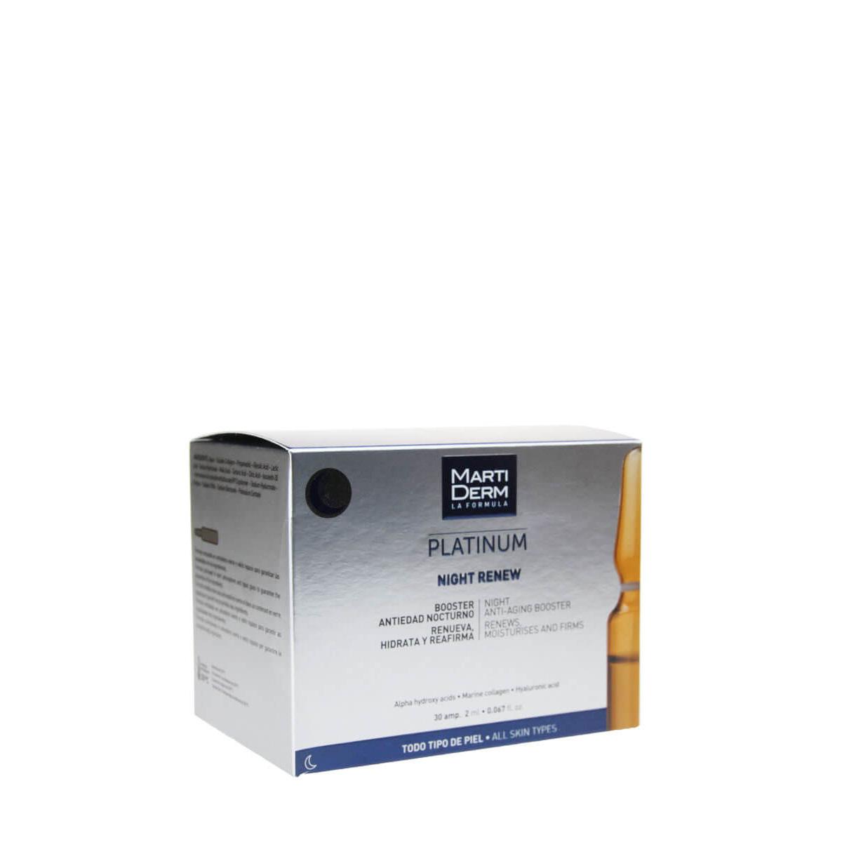 Martiderm platinum night renew 30 ampollas