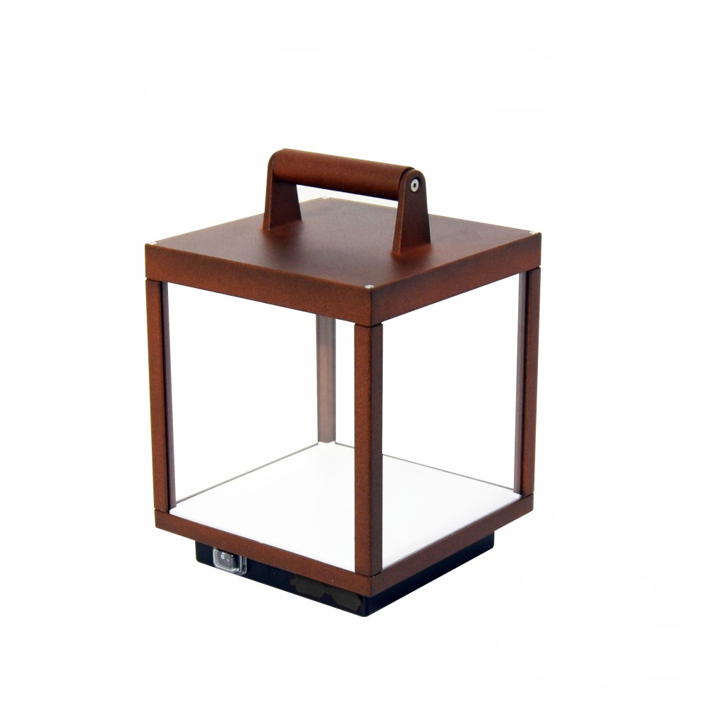 Linterna LED Corten con visera, 5 W, funciona con pilas, IP54 - Beneito & Faure
