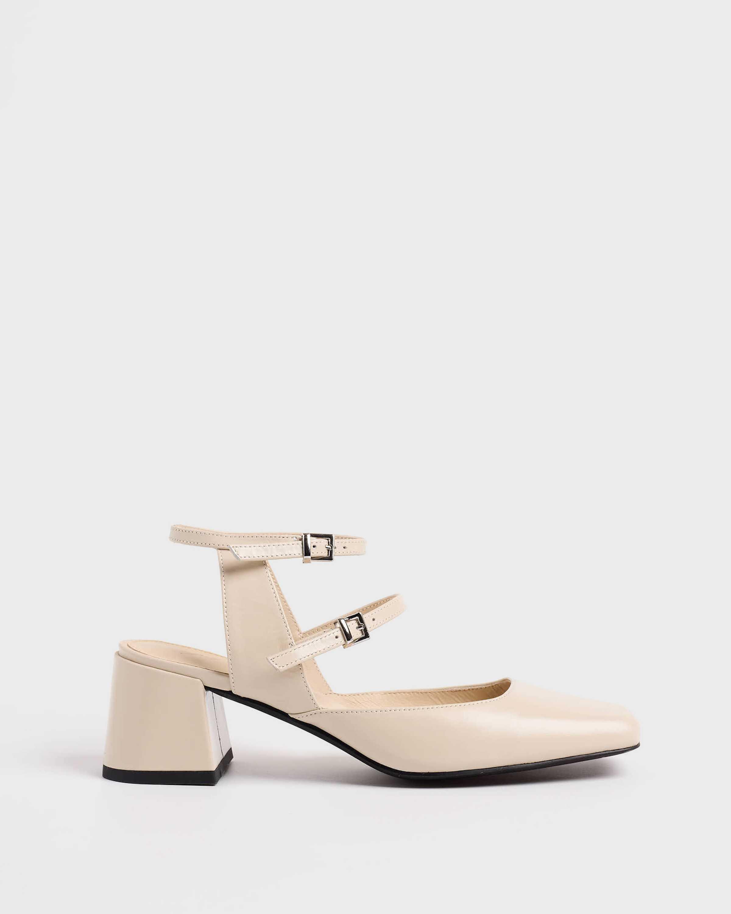 MIM Audrey Zapatos de tacón para mujer color crudo en piel 9425819992394