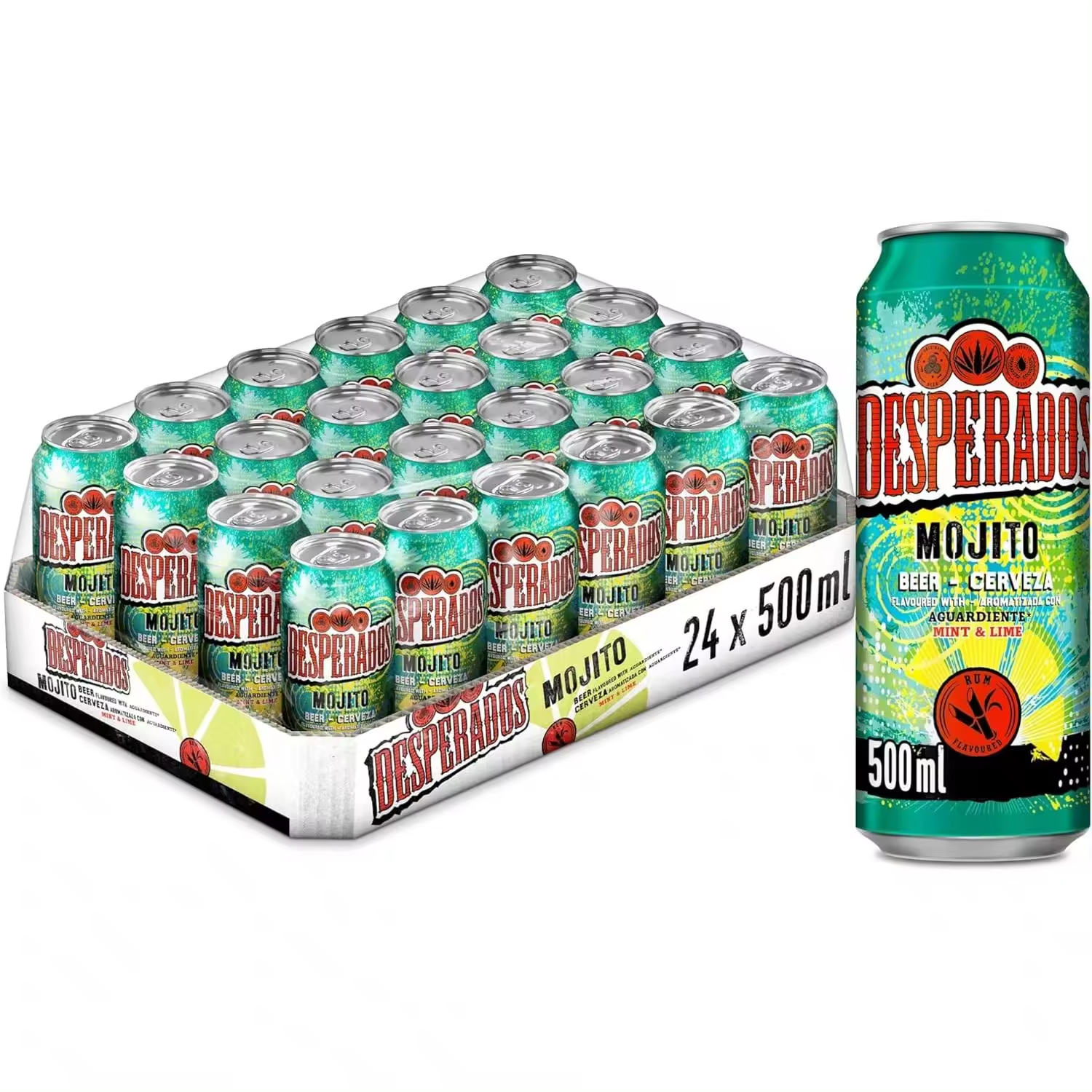 Desperados Cerveza Mojito Pack Lata, 24 x 50cl