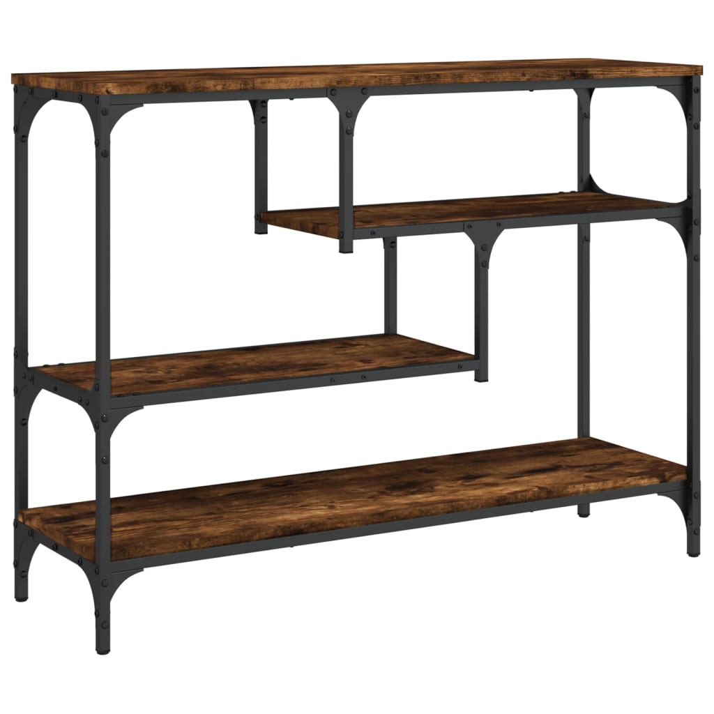 Vidaxl Mesa Consola Madera de Ingeniería 100x30x75 Cm Negro