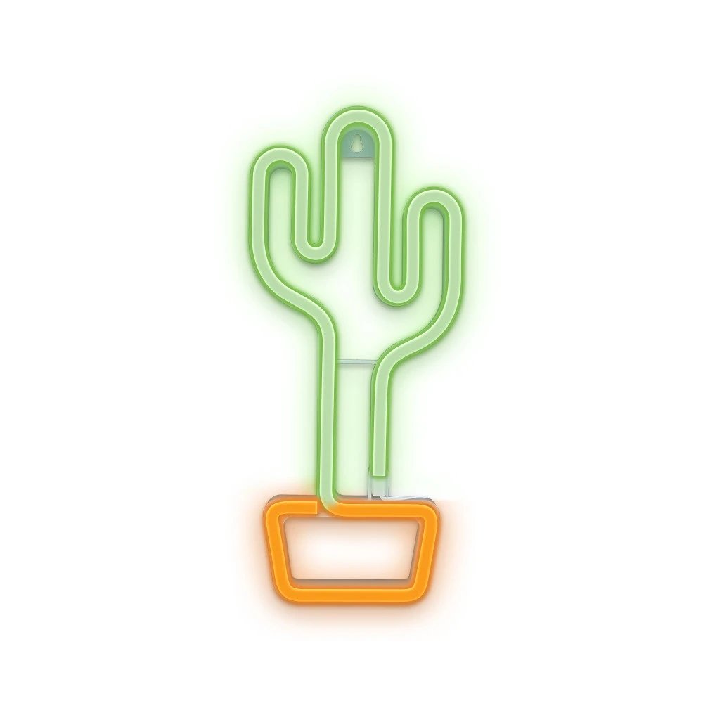 Iluminación Smart Home Lámpara de neón LED LED Alimentación USB 5V 1A o 3xAA Cactus FOREVER RTV100211 | IP20