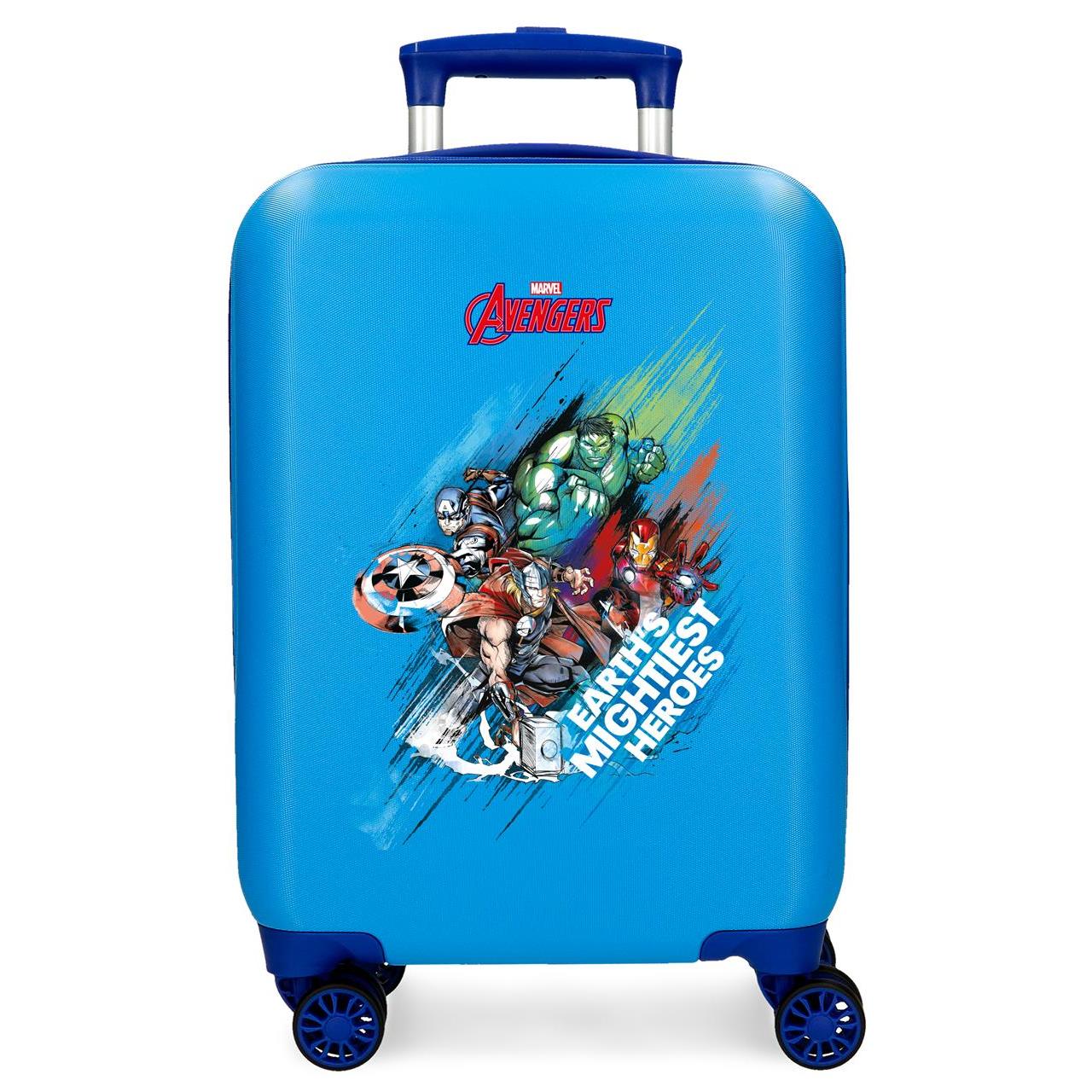 Marvel Maleta De Cabina ABS Rígida Avengers Heroes Azul
