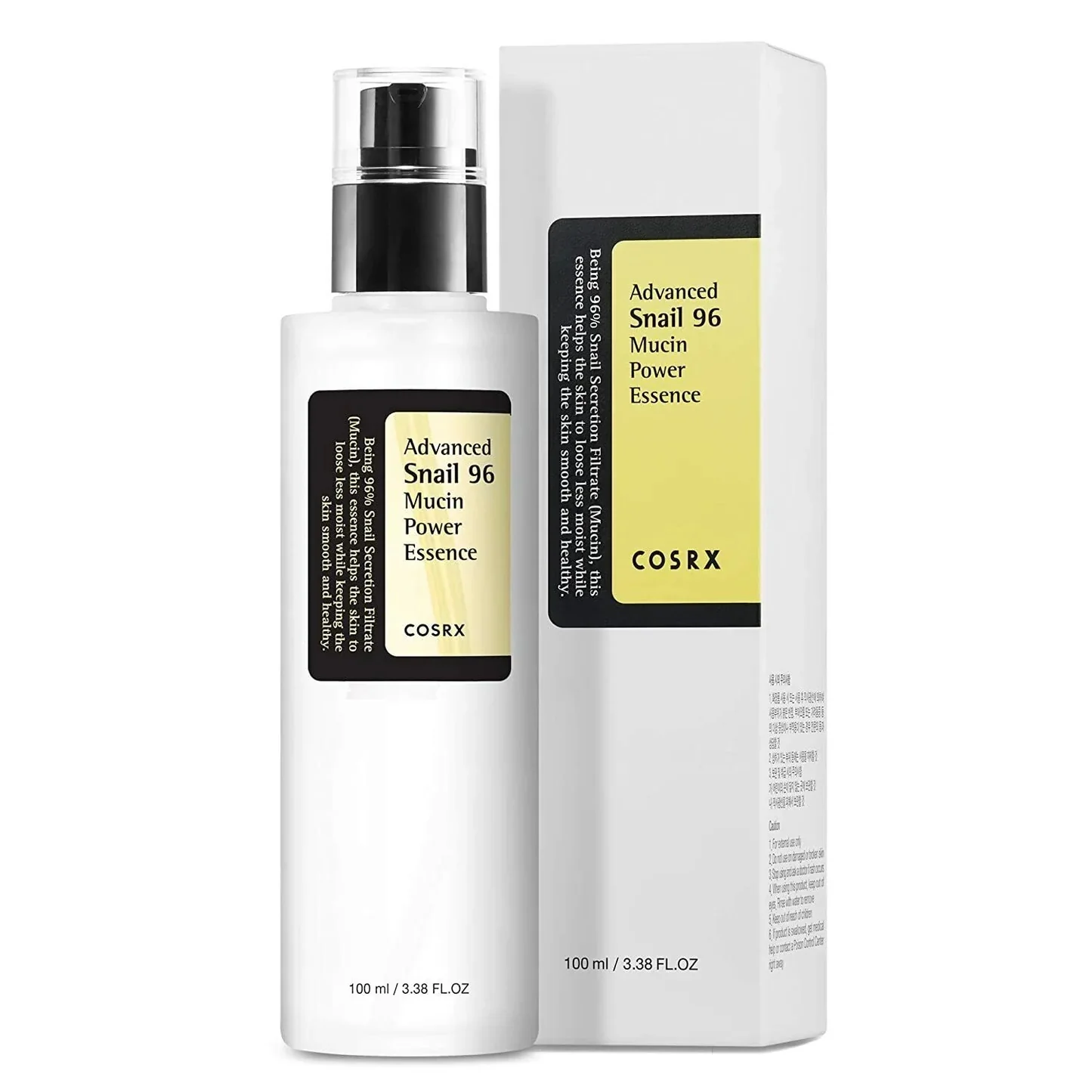 Cosrx Advanced Snail 96 Mucin Power Essence - Esencia de absorción rápida rejuvenecedora con 96% de mucina de caracol 100ml