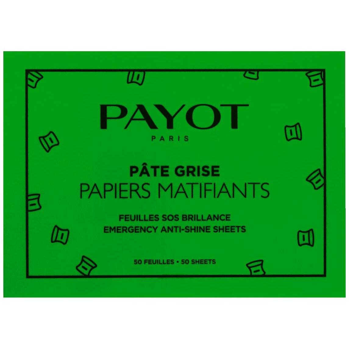 Payot Paris Pâte Grise Papiers Matifiants Emergency Anti-Shine Sheets Pack 10 X 50Uds