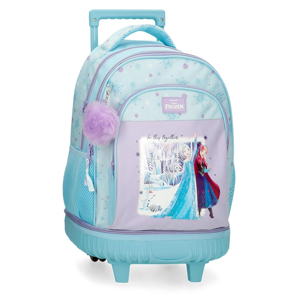 Mochila compact desmontable Frozen in this together Lila 32 cm x 43 cm x 21 cm