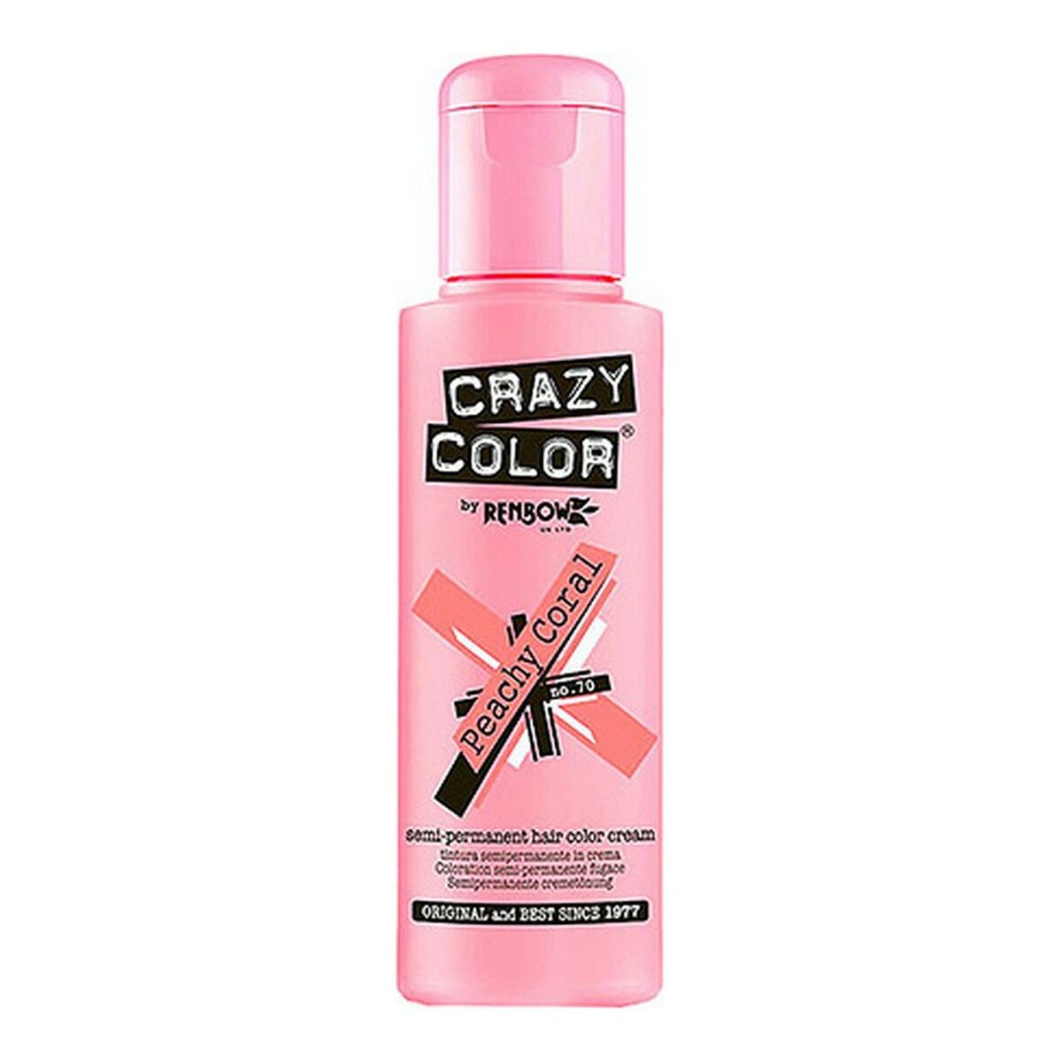 Crazy Color - Crazy Color | Tinte Semipermanente Peach Coral Crazy Color Nº 70 (100 ml) | Maquillajes | BB