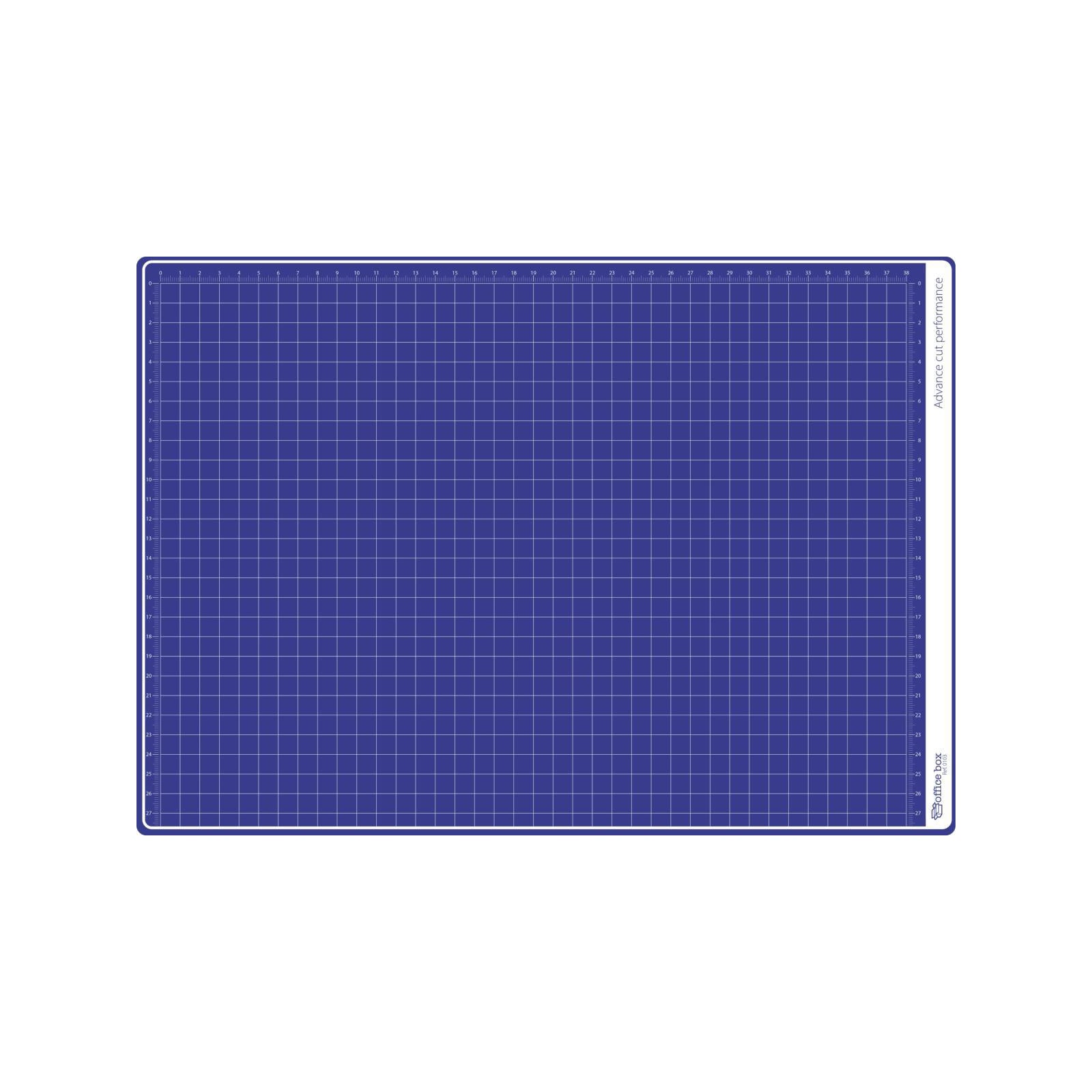 Office Box - Plancha de Corte Flexible Auto Cicatrizante, Formato A3. Azul
