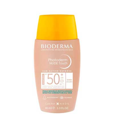 Bioderma Photoderm Nude Touch SPF 50+ Dorado 40 Ml