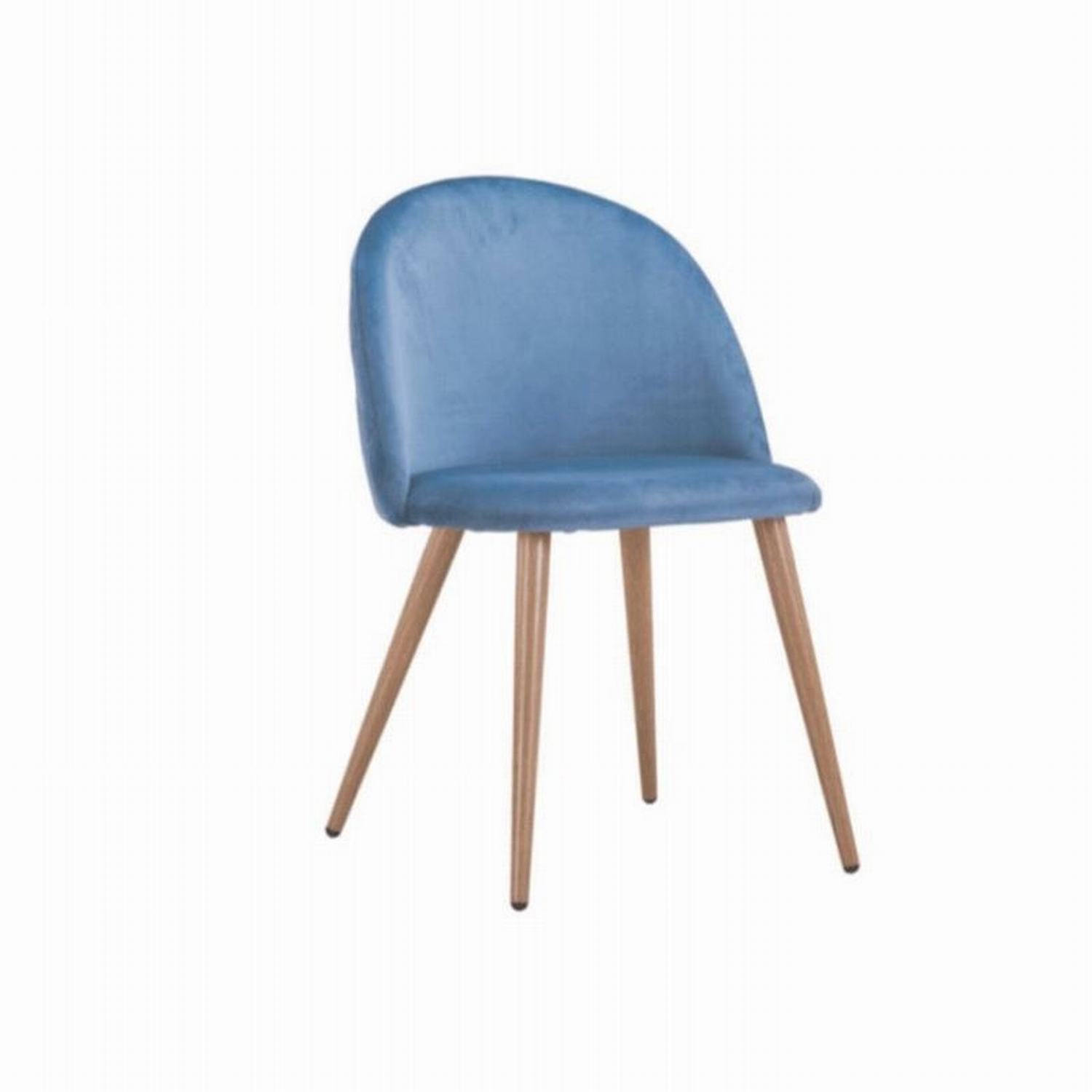 Gerimport Set 4 Sillas Diseño Eventos Azul Kongsberg Kendall 52x49.5x78cm - Elegantes y Duraderas