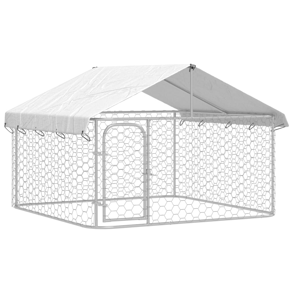vidaXL Perrera de Exterior con Techo Jaula Perro Caseta Mascota Dimensiones 100 x 100 x 150 cm,  200 x 100 x 150 cm,  200 x 200 x 150 cm y mas