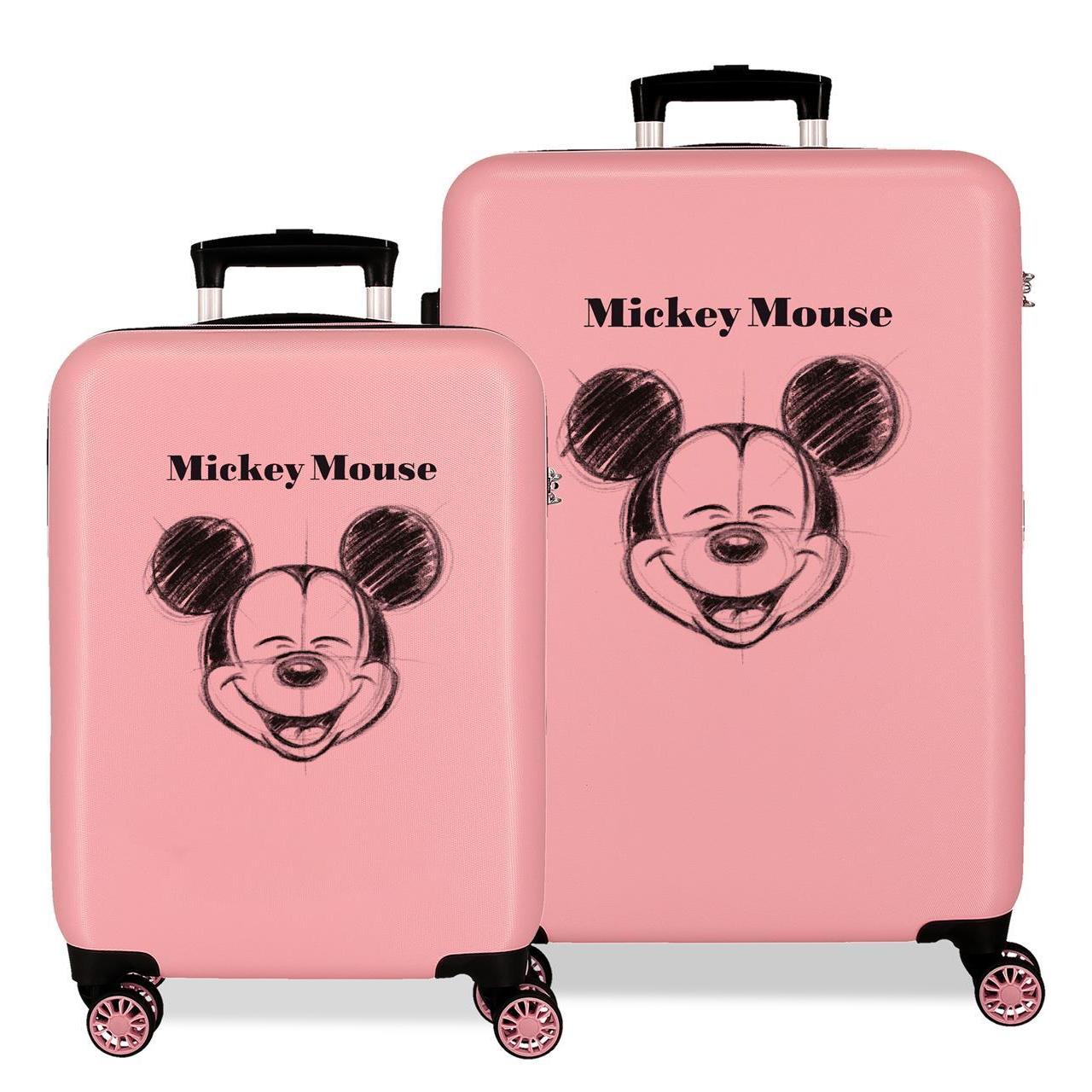 Juego de maletas Disney Mickey sketch nude 65x46x23cm