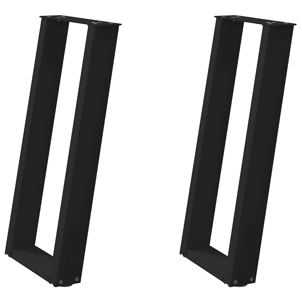 vidaXL Patas para consola en forma de U (2 unidades) 28 x (72-73) cm, acero