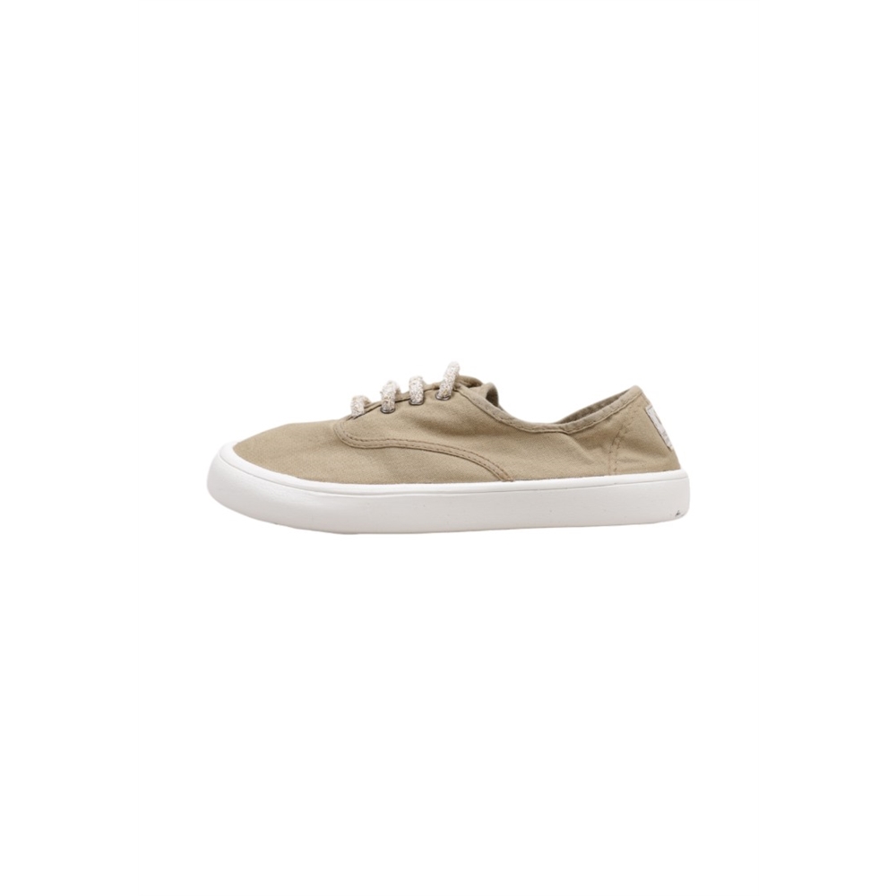 victoria OLMO BAREFOOT LONA TINTADA DREC Deportivas Planas Mujer Beige