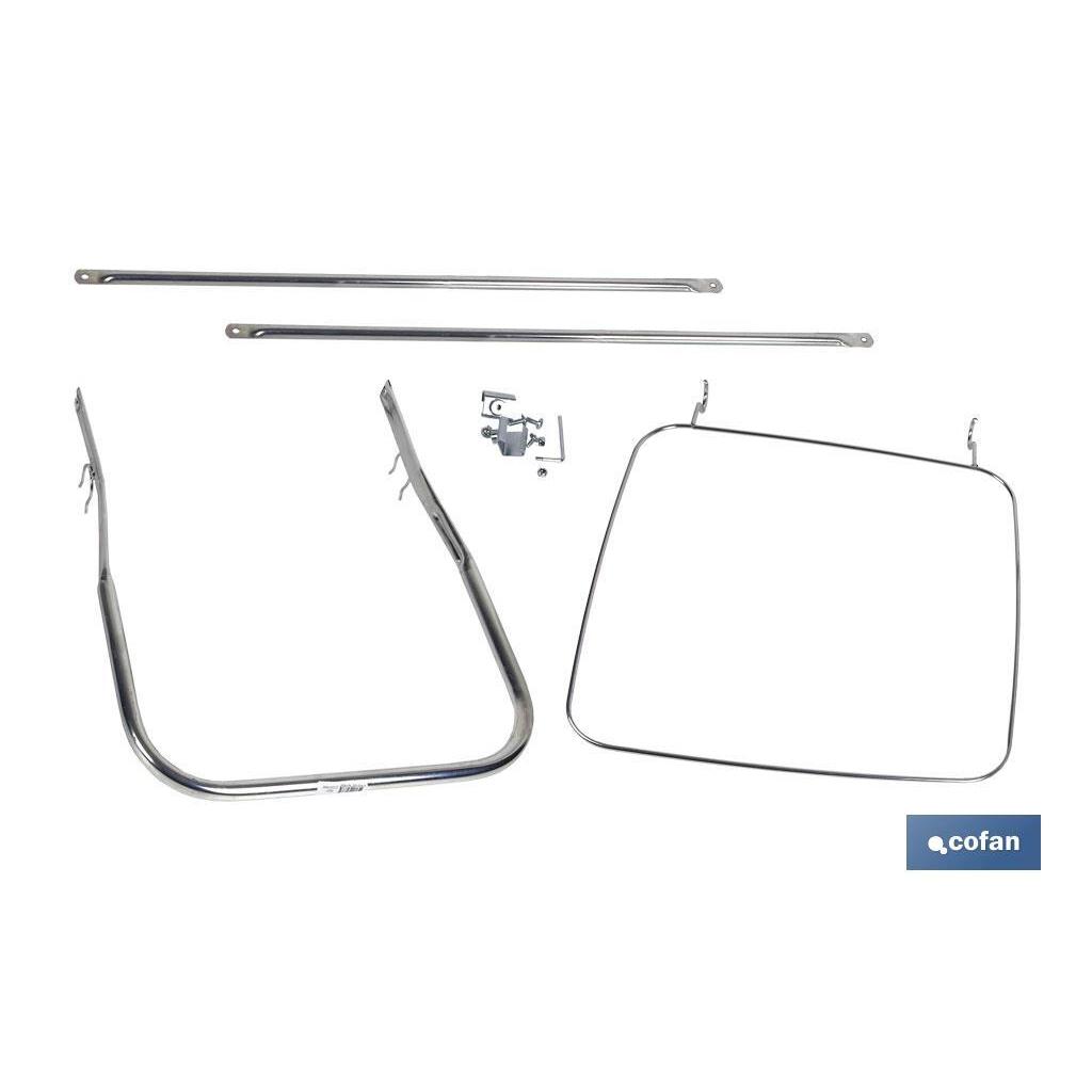 Cofan Pedal con Aro Sujeta Bolsa de Basura para Contenedor de 120 Litros