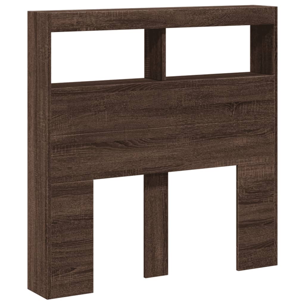vidaXL Cabecero de cama con luz LED 100x17x102 cm