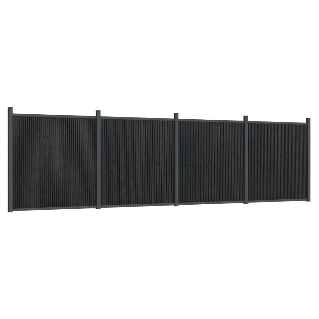 Panel de Valla Vidaxl WPC Gris 699x186 - Privacidad y Seguridad