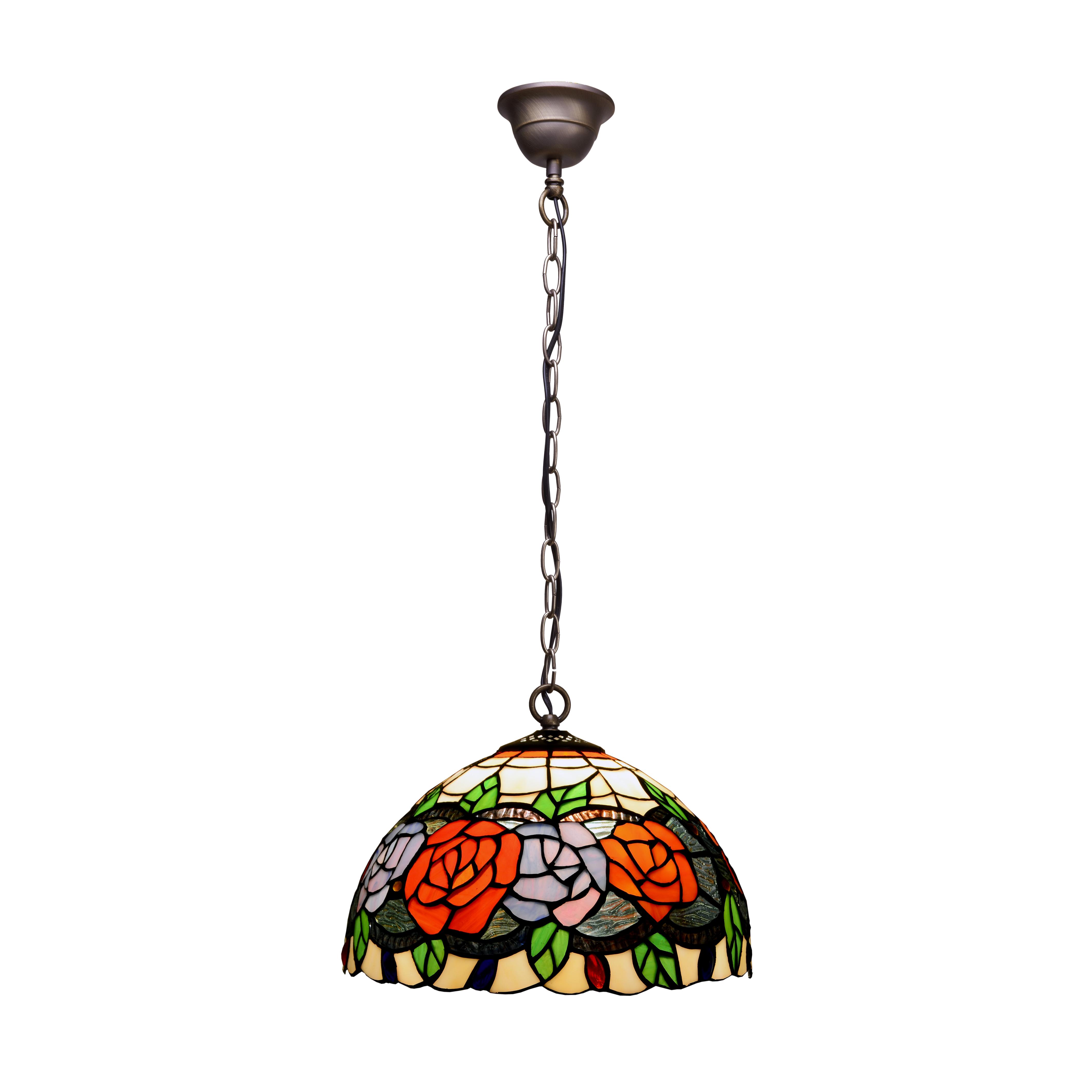 Colgante de techo con cadena y pantalla diámetro 30cm Serie Rosy FIJALO LG283499