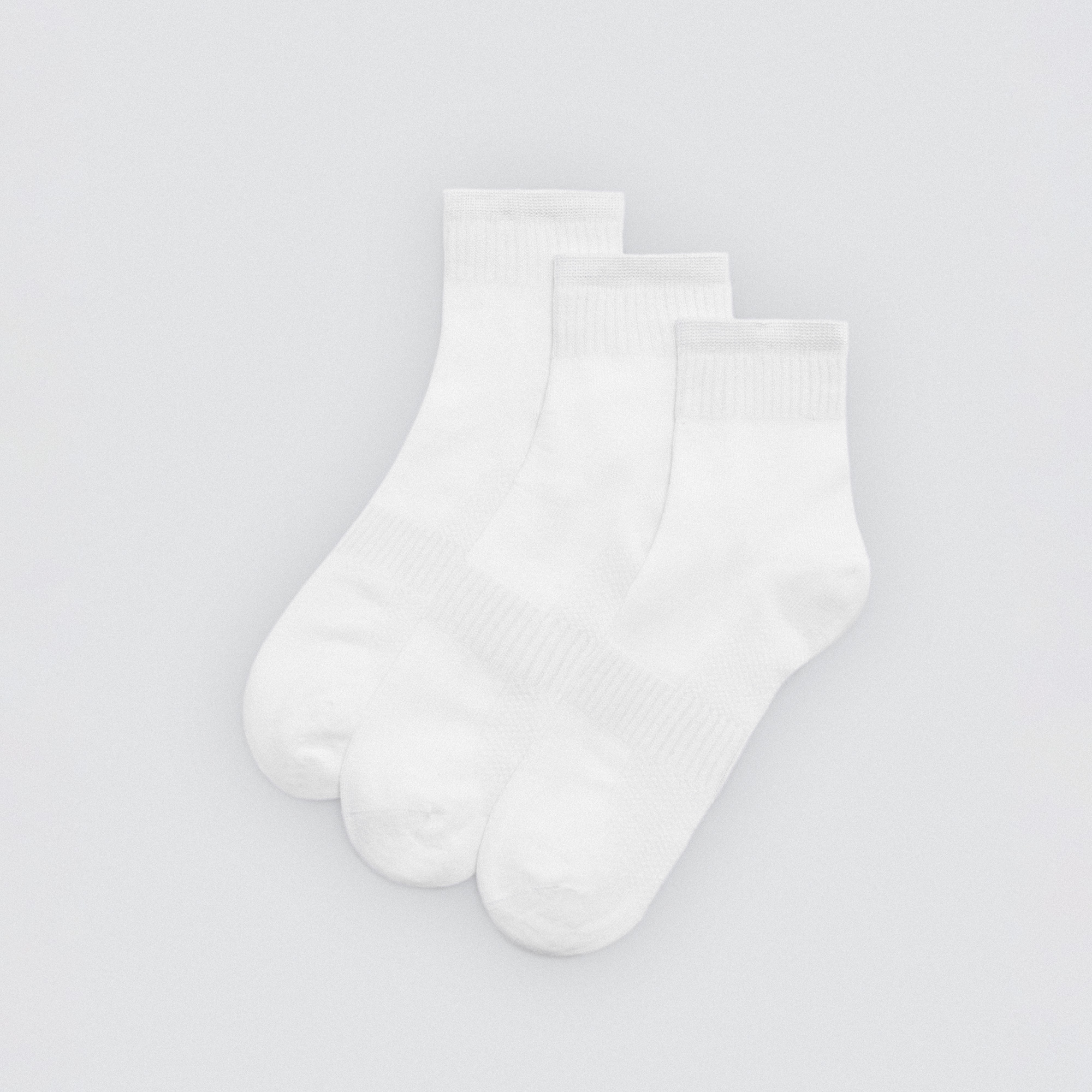 Ysabel Mora - Pack 3 calcetines cortos transpirables blanco