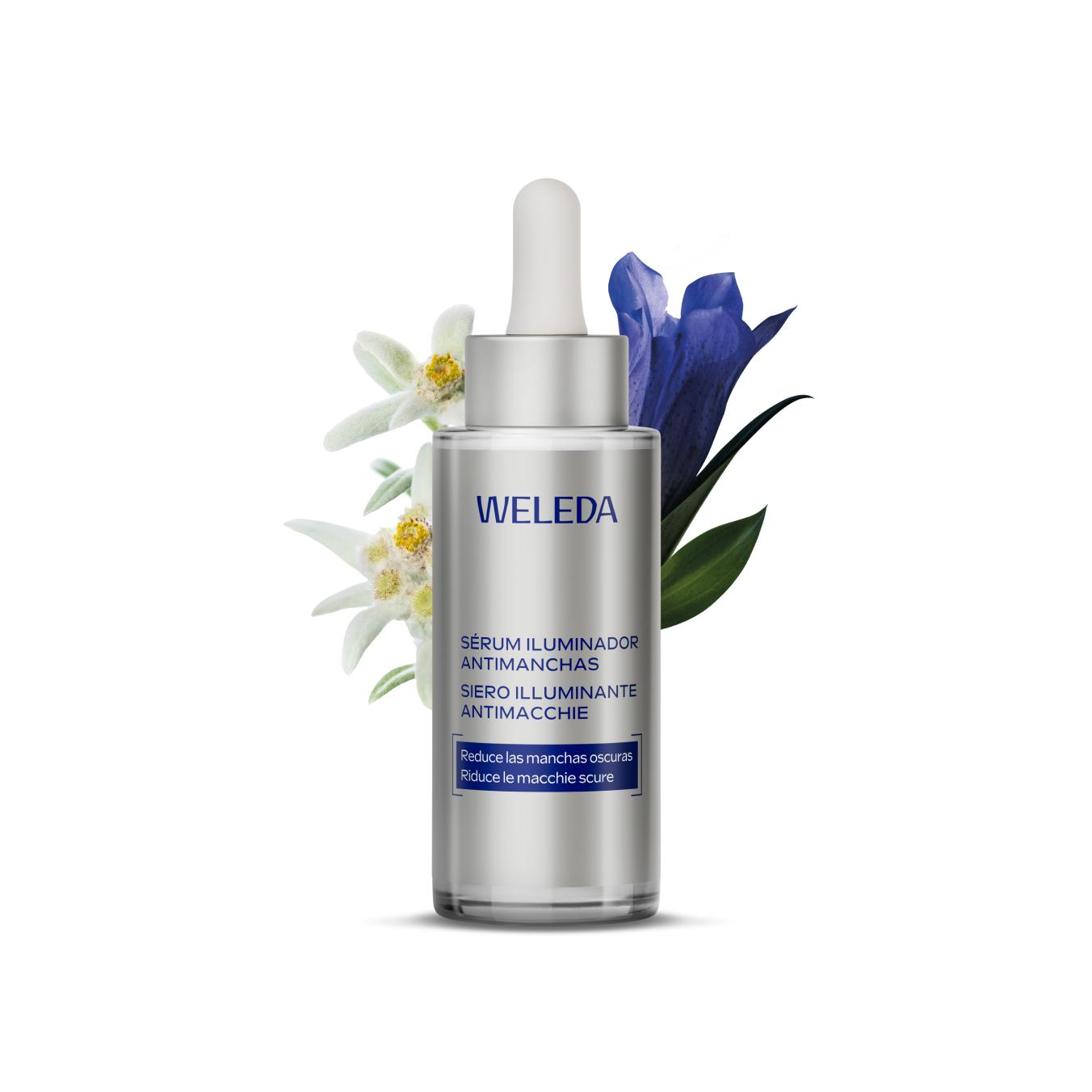 Weleda - Sérum Redensificante Iluminador Antimanchas, con Hortadinas, Reduce Manchas, Aumenta el Colágeno del Rostro, para una Piel Uniforme, Firme y Redensificada - 30 ml