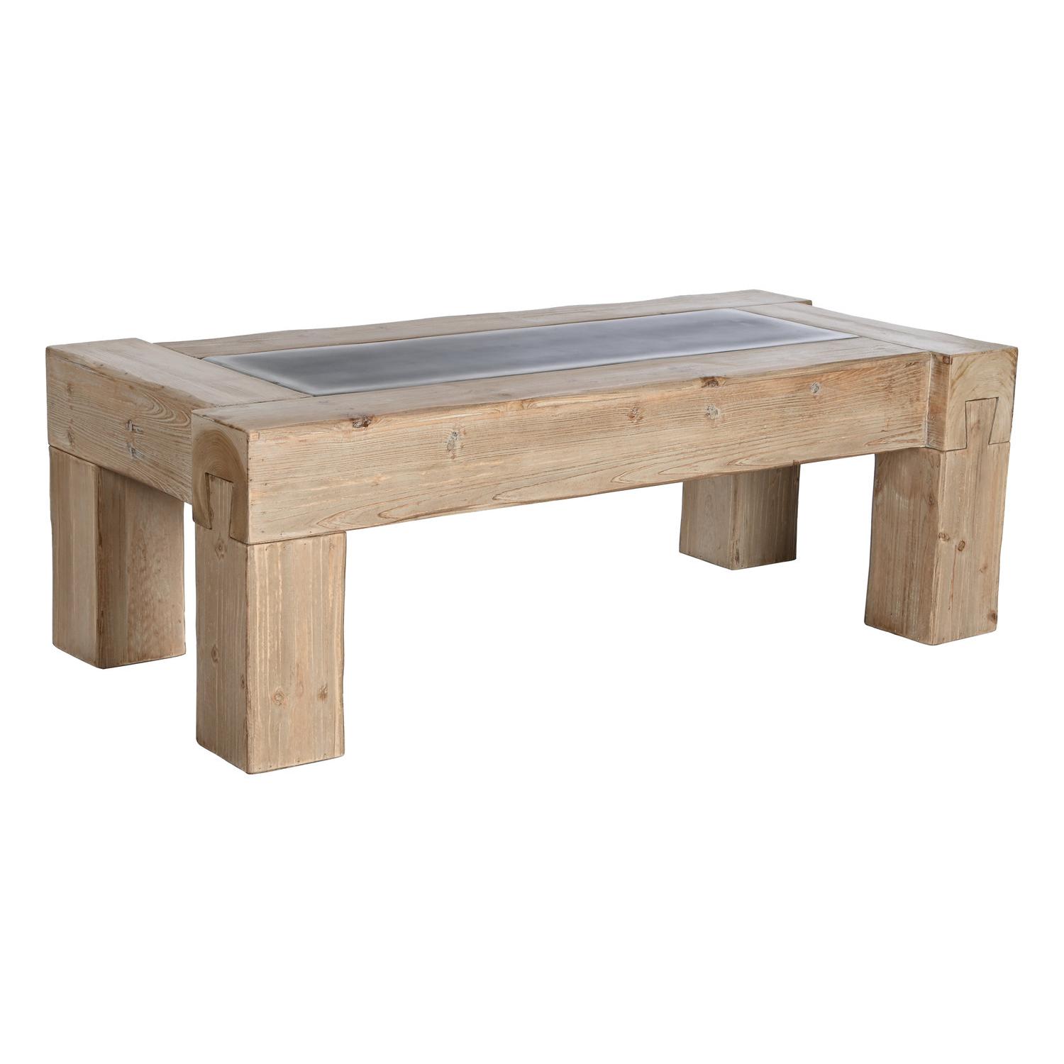 Mesa Centro Abeto Mdf 140X70X46 Natural - Fijalo - El mejor complemento para tu hogar.