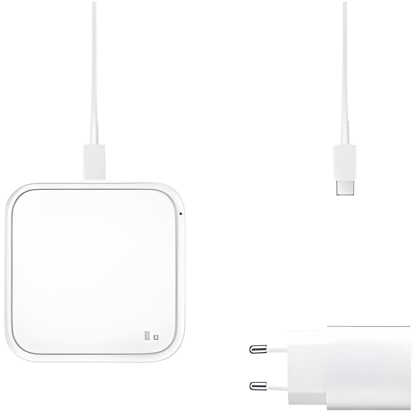 Samsung Wireless Charger Single Fast Charging 2.0 with Power Adapter 25W, White