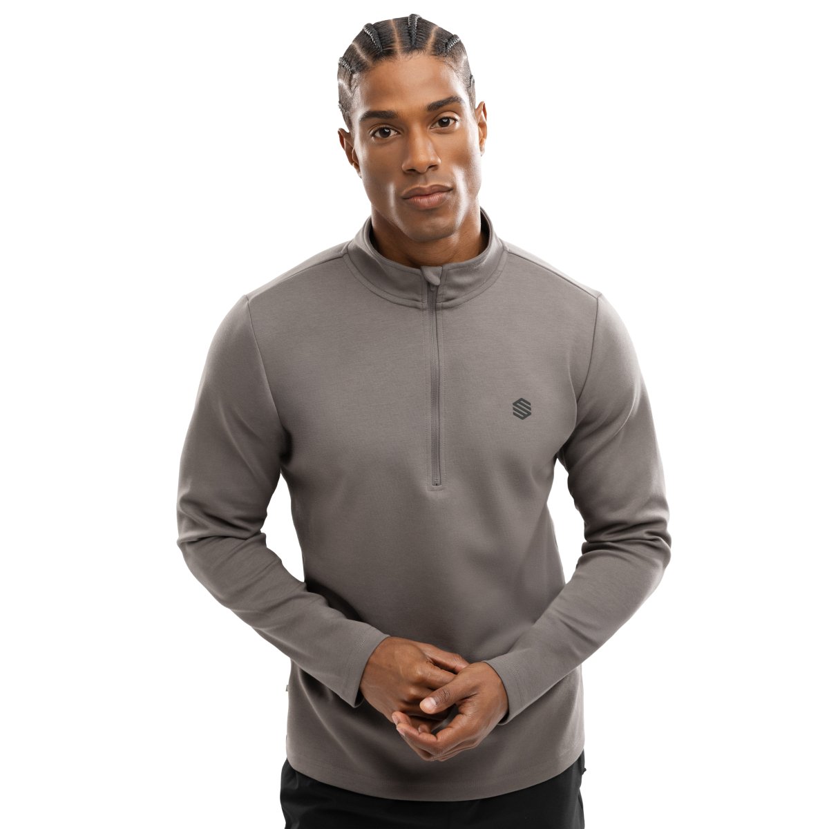 SIROKO - Sudadera Media Cremallera Gym & Trainning Hombre_