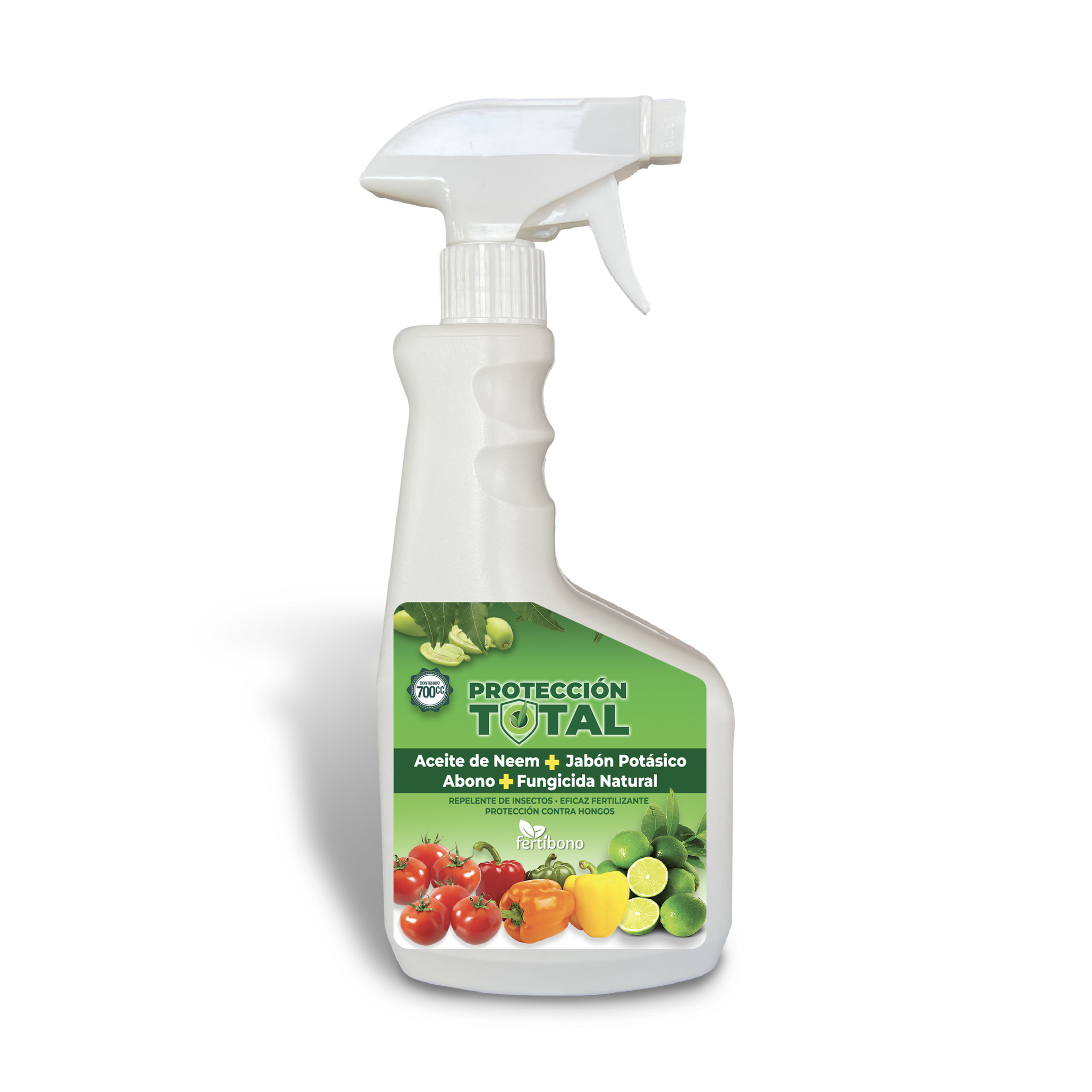 Insecticida de Jabón Potásico con Aceite de Neem 500 ml