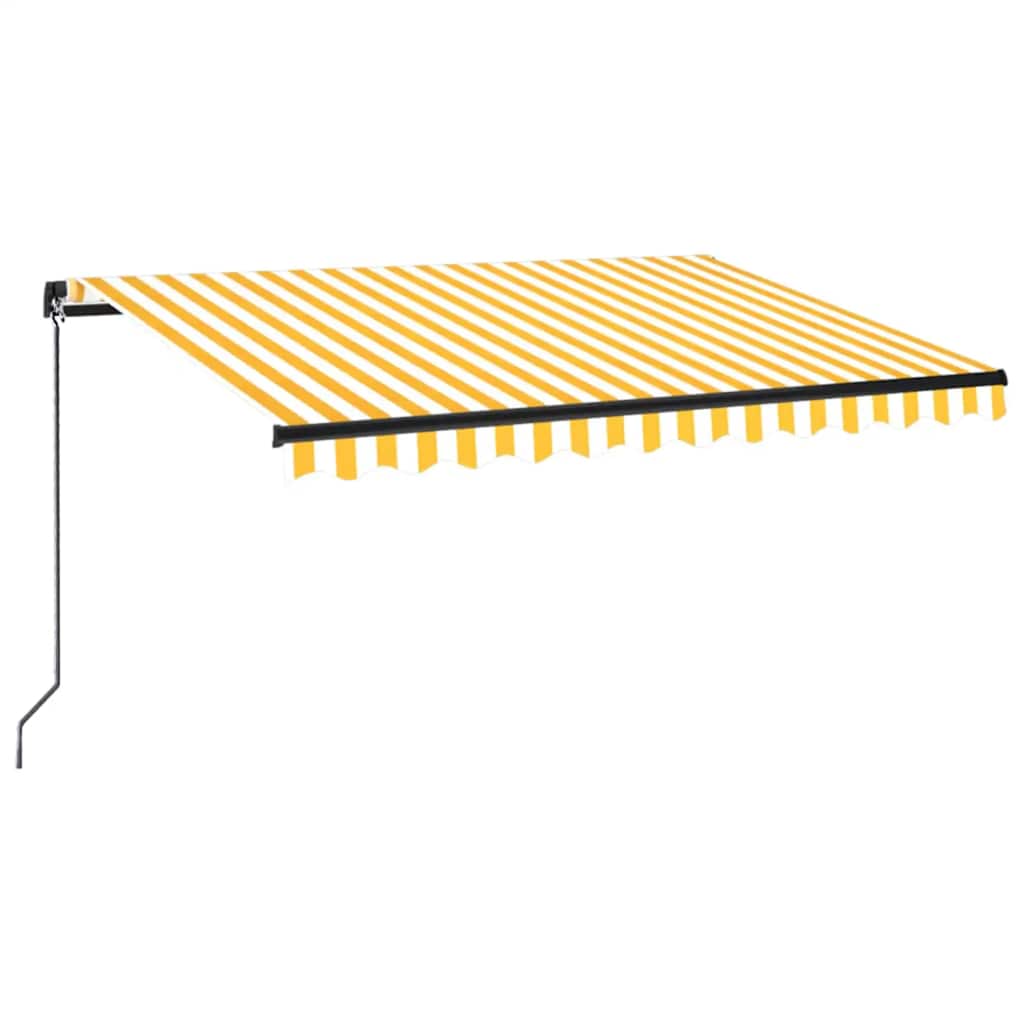 vidaXL Toldo Retráctil Poliéster y Acero 350 x 250 cm Multicolor