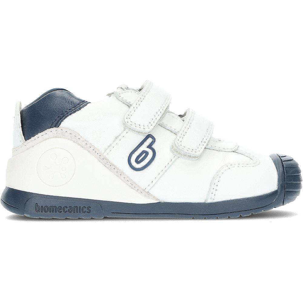 Deportiva Biomecanics Sauvage 221001-A Blanco Azul - Cuero de Alta Calidad