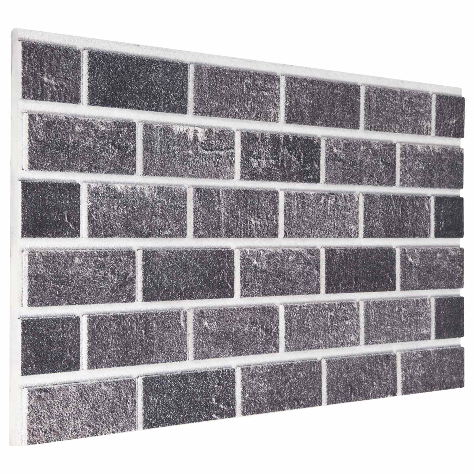 vidaXL Paneles de pared 10 pcs 100 x 50 cm Espuma EPS Multicolor